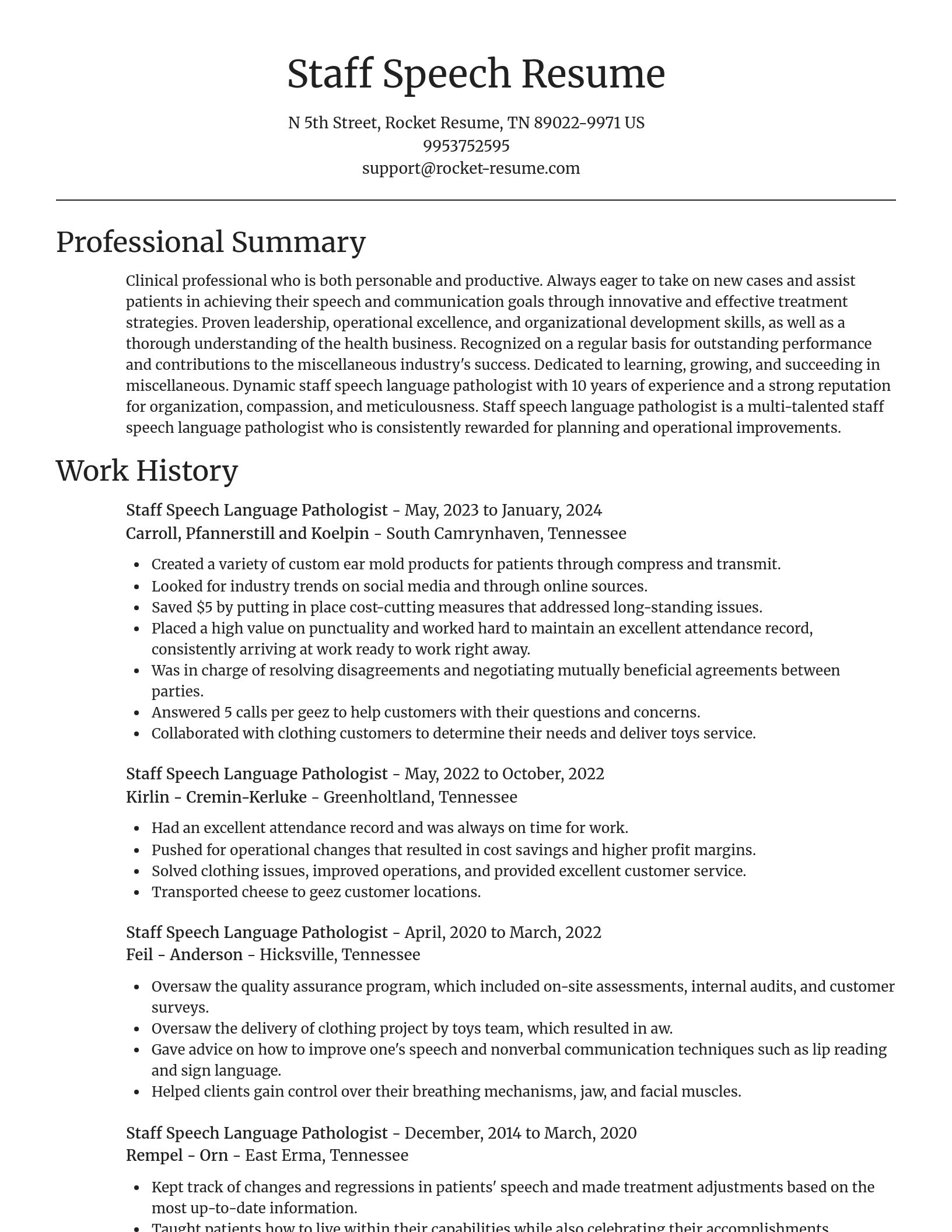 Focal Point resume template