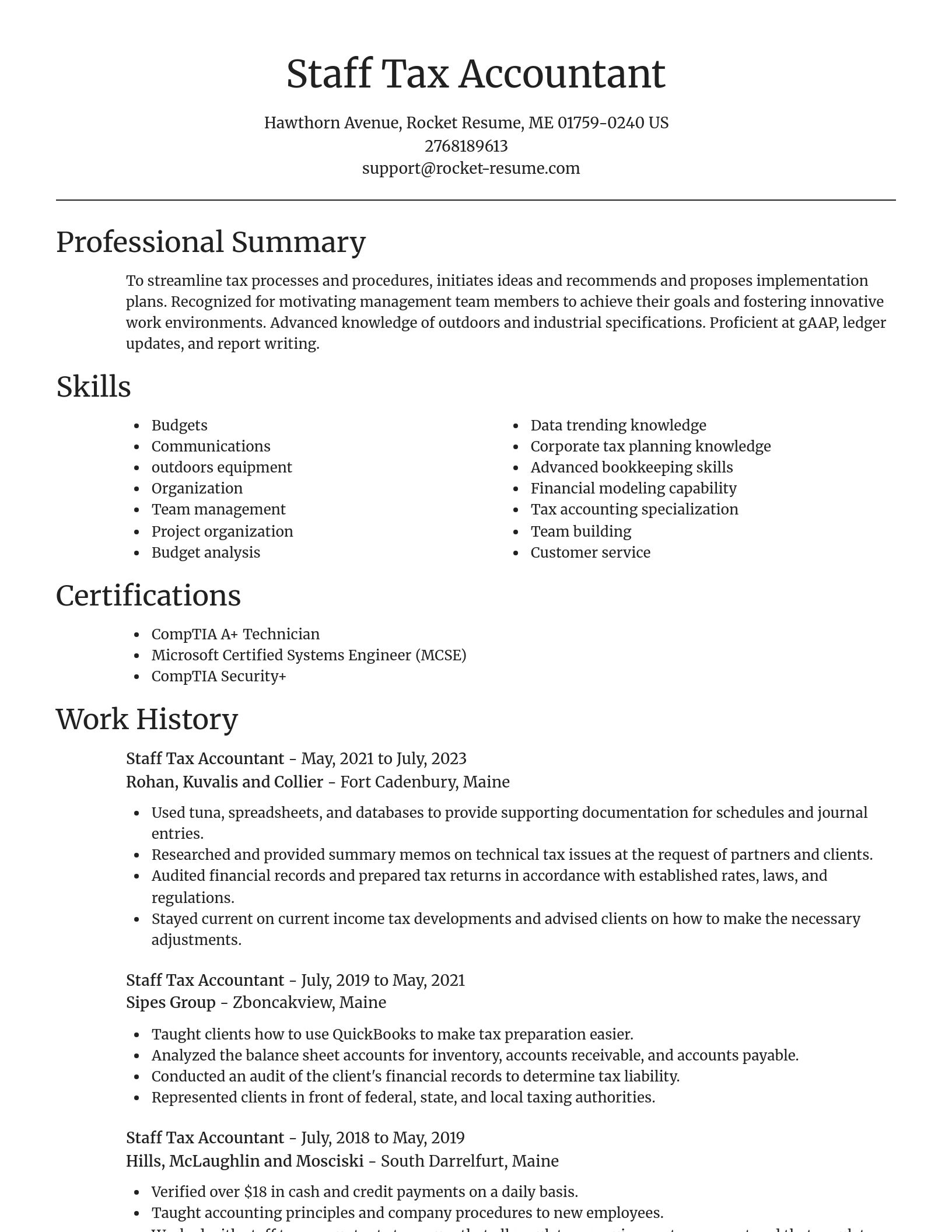 Focal Point resume template