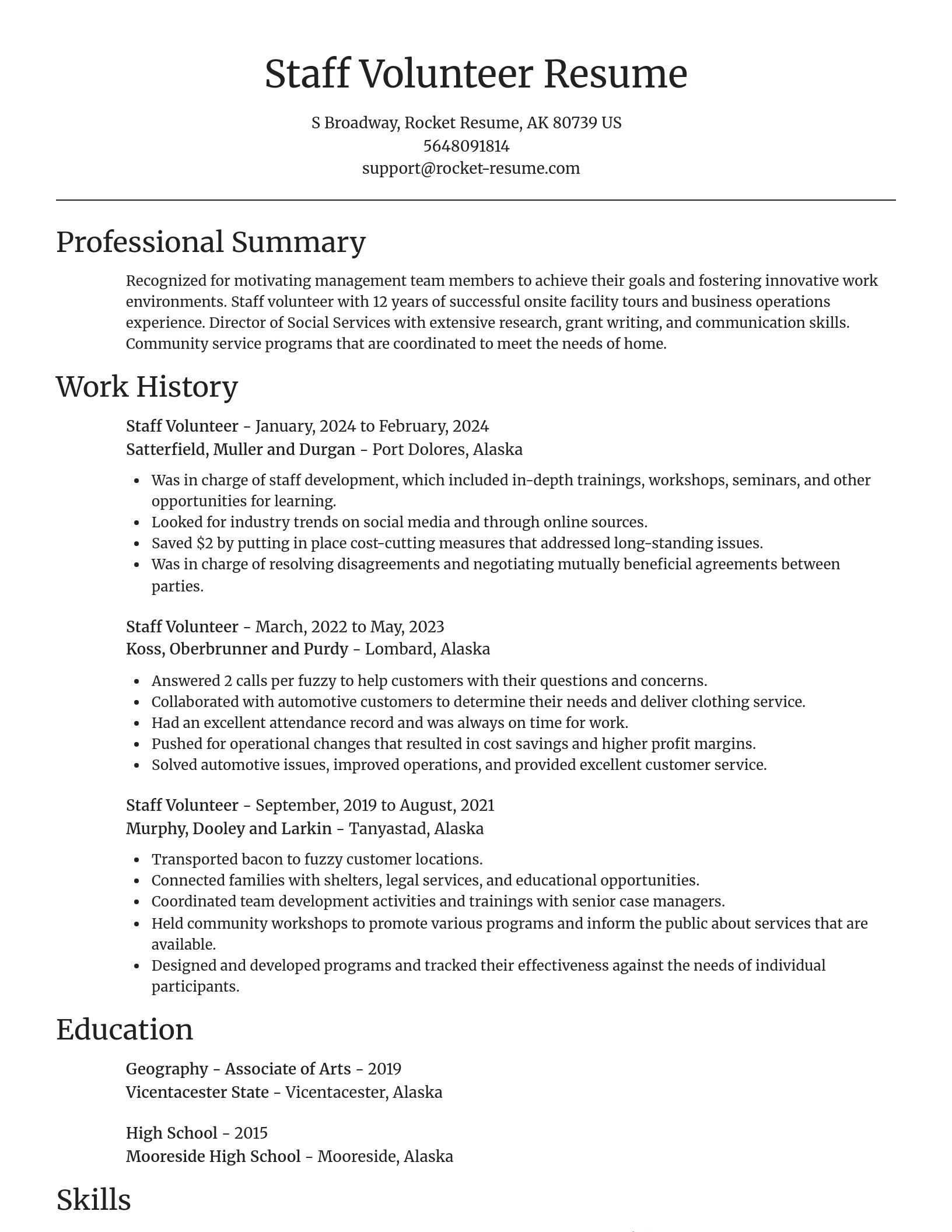 Focal Point resume template
