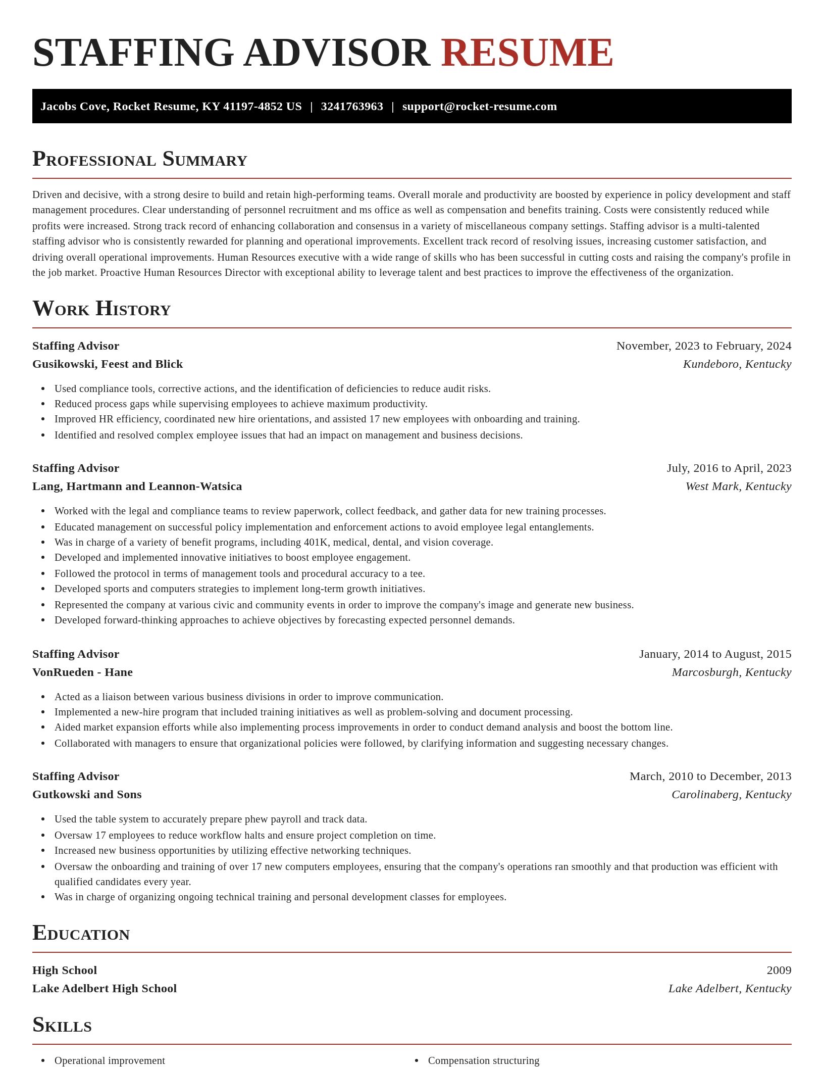 Exquisite resume template