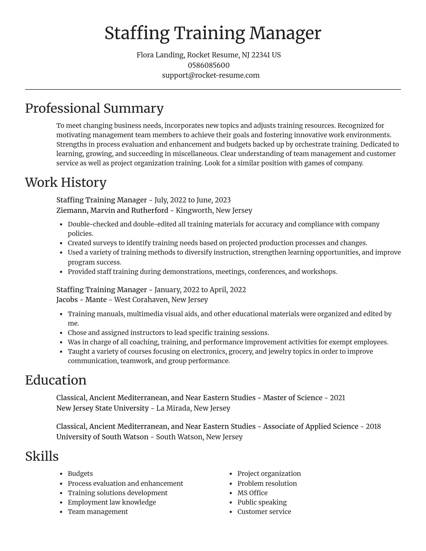 Focal Point resume template