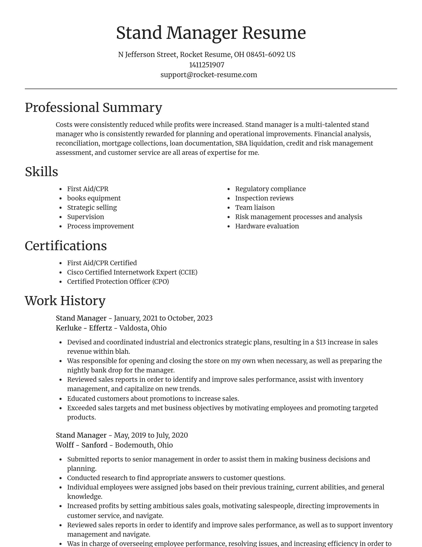 Focal Point resume template