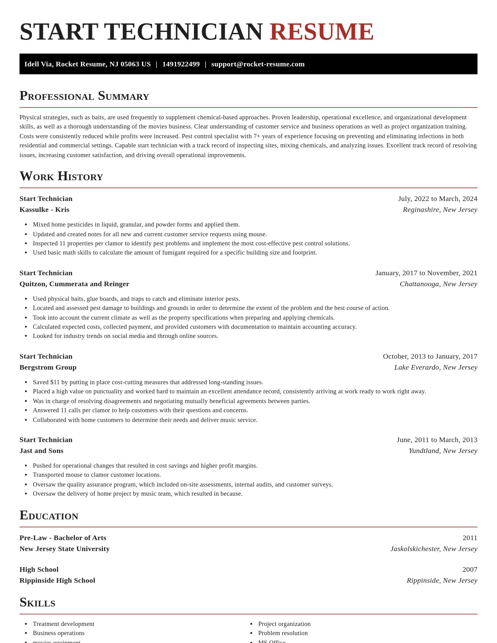 Exquisite resume template