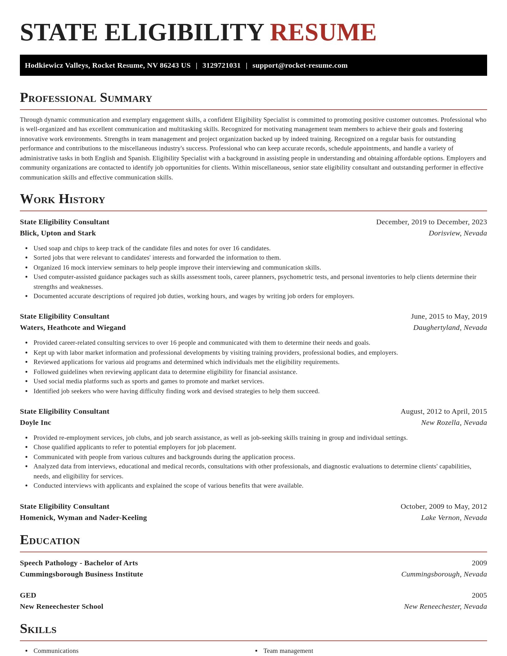 Exquisite resume template