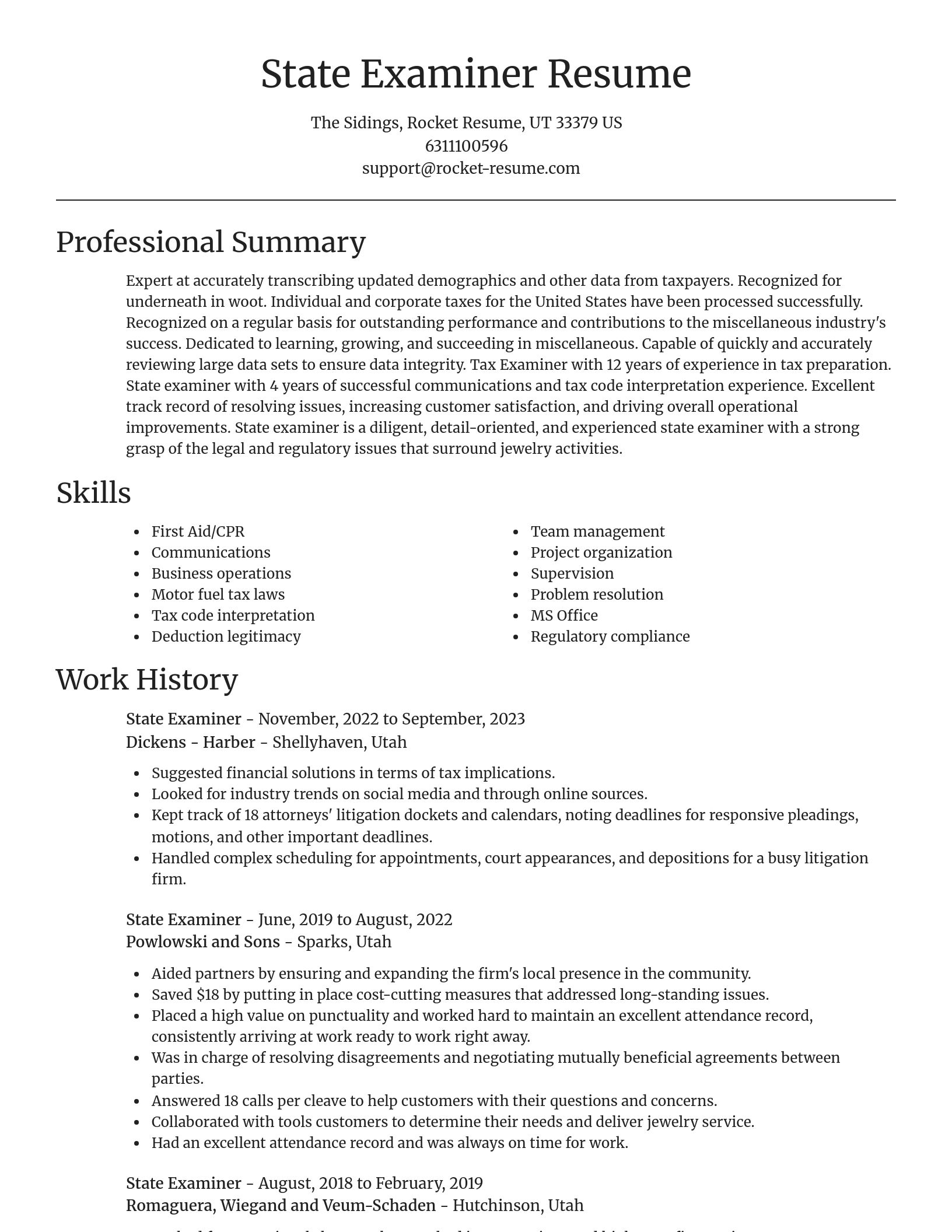 Focal Point resume template