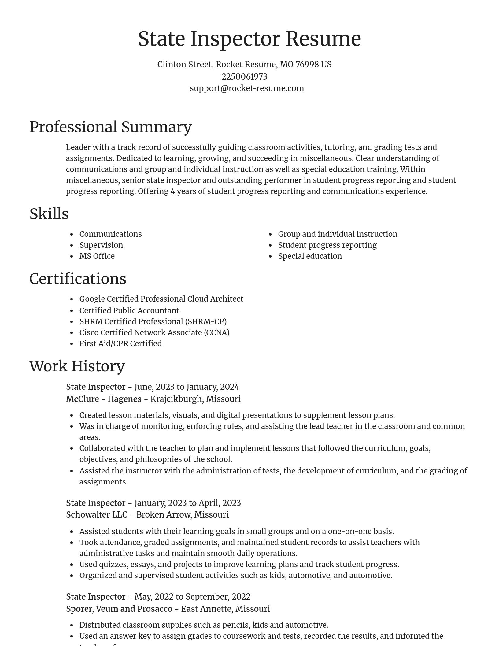 Focal Point resume template