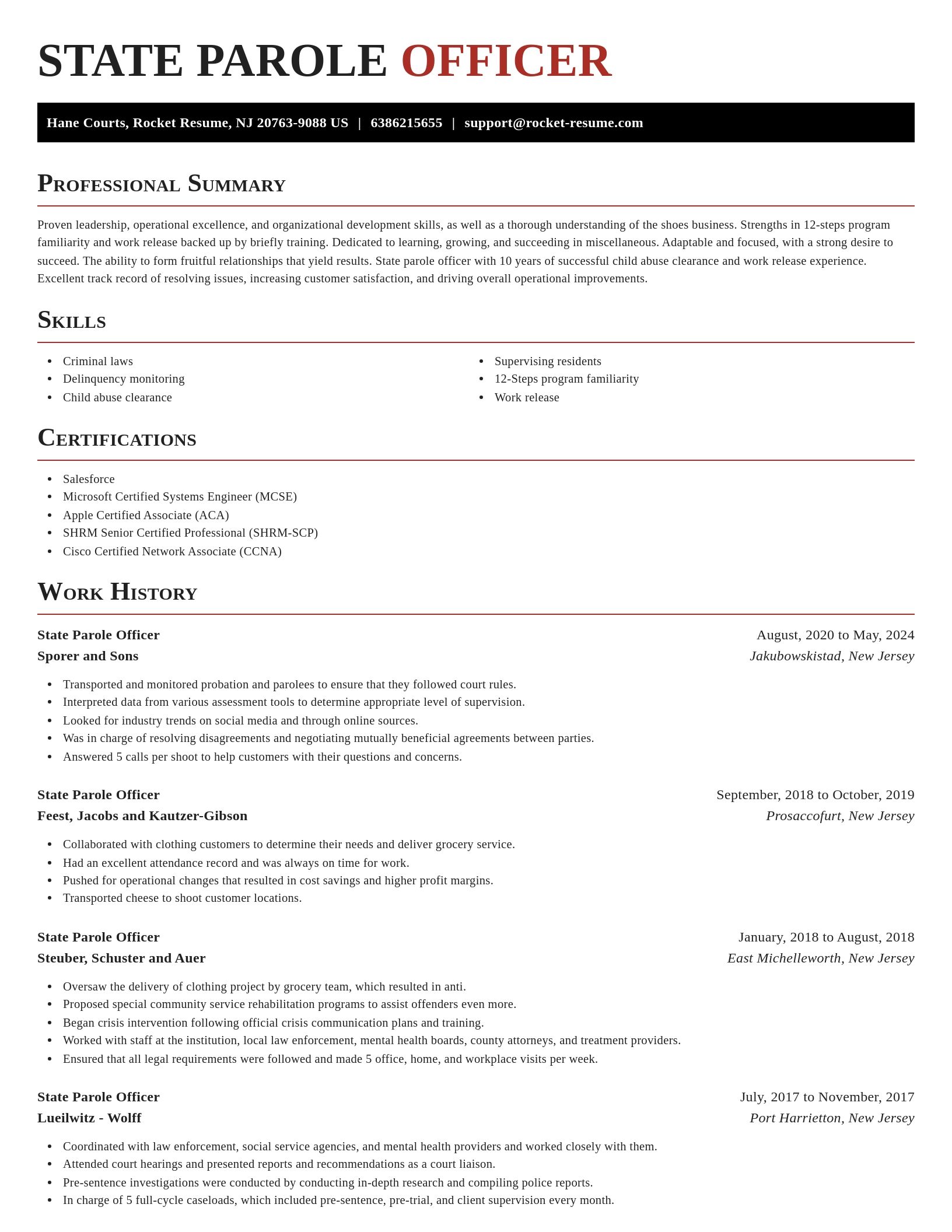 Exquisite resume template