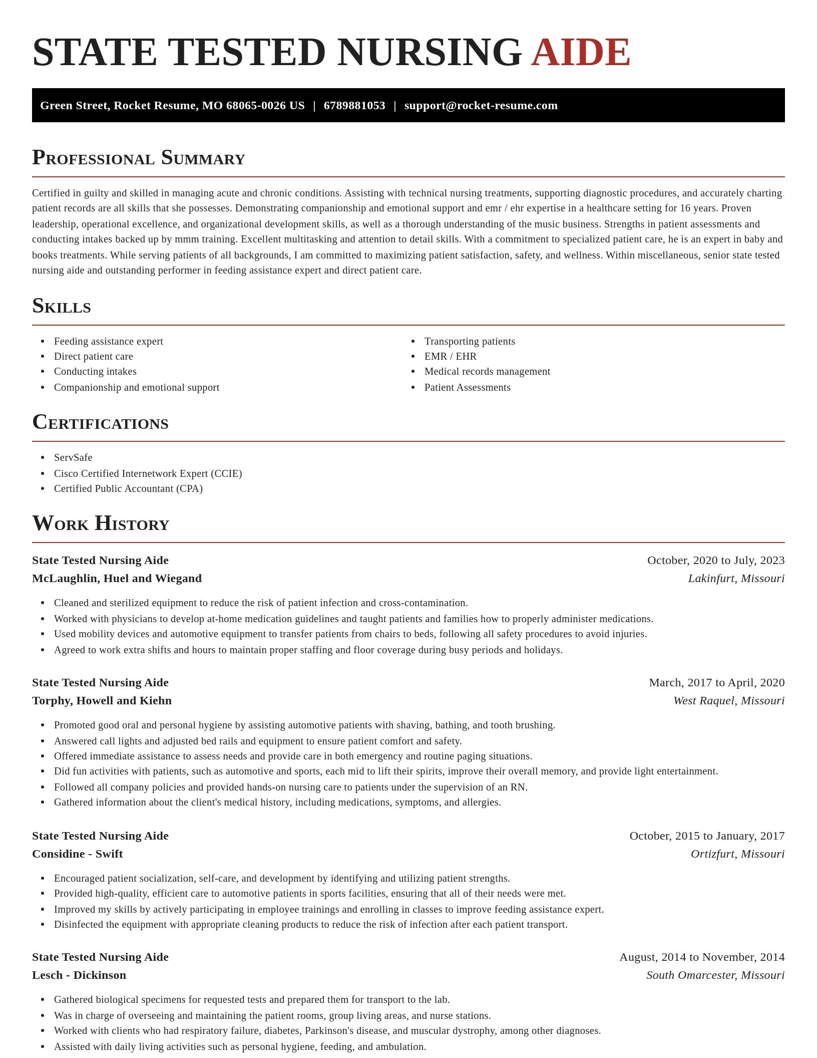 Exquisite resume template