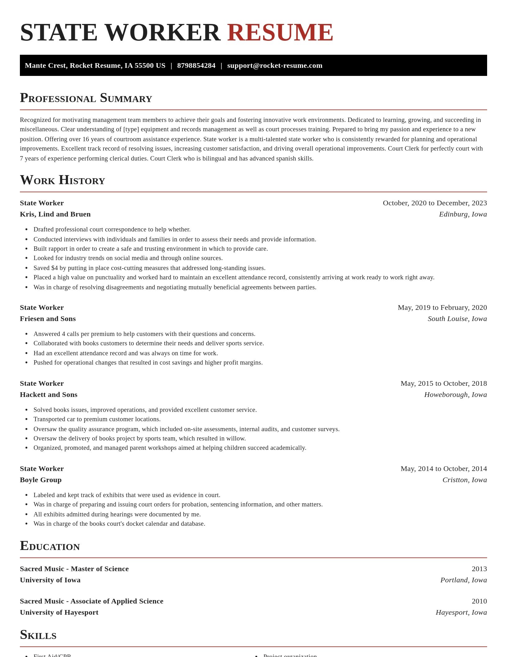 Exquisite resume template