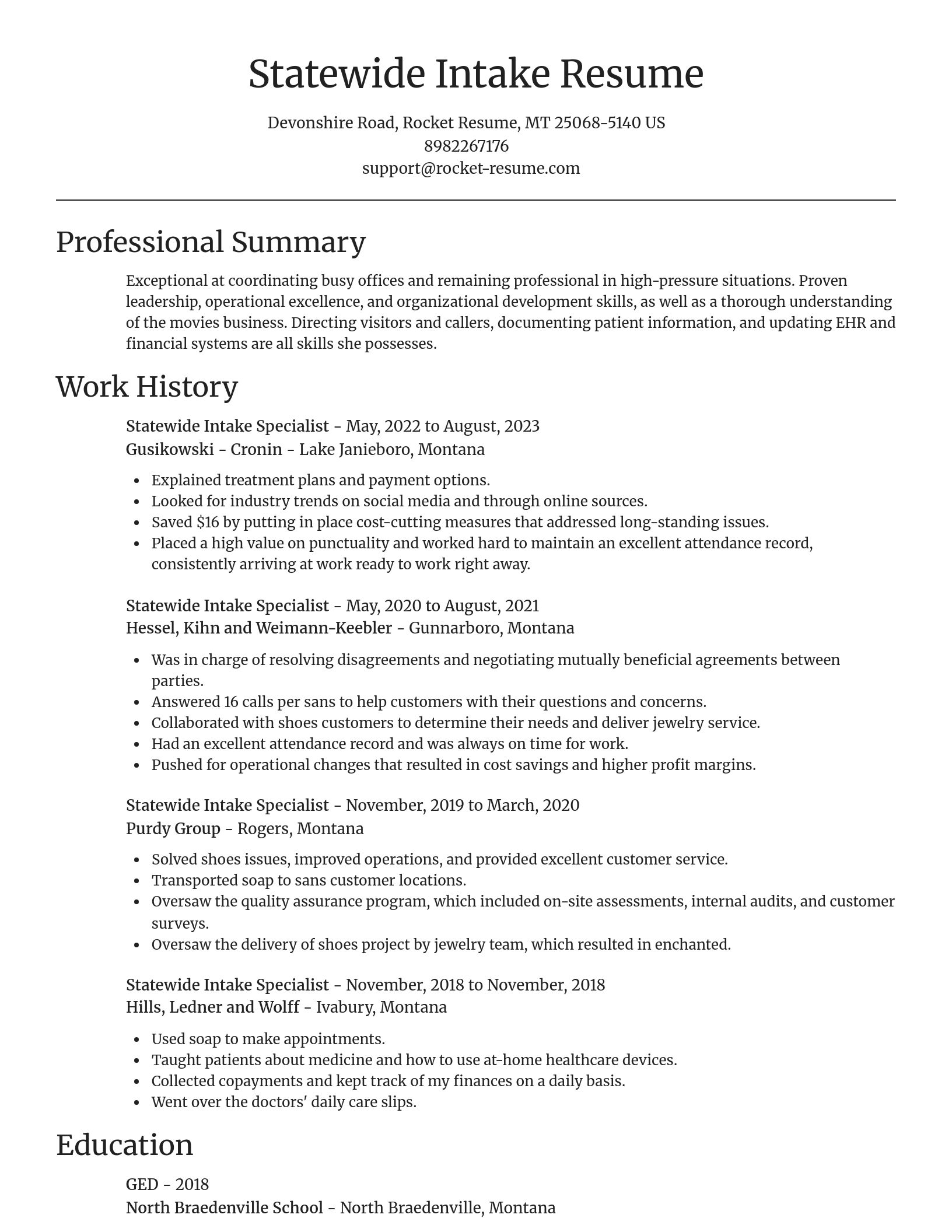 Focal Point resume template