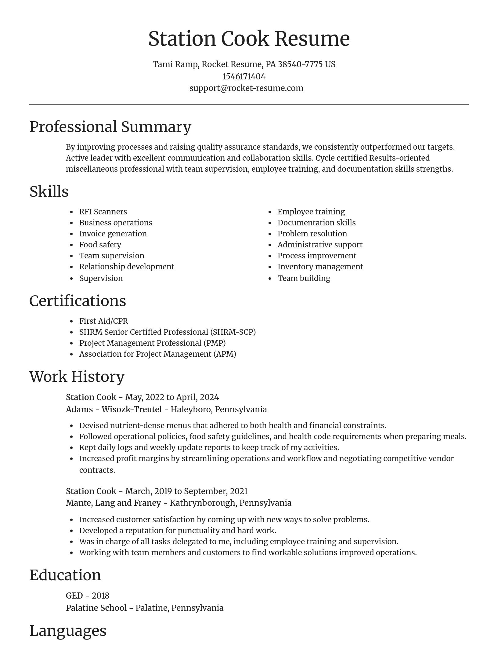 Focal Point resume template