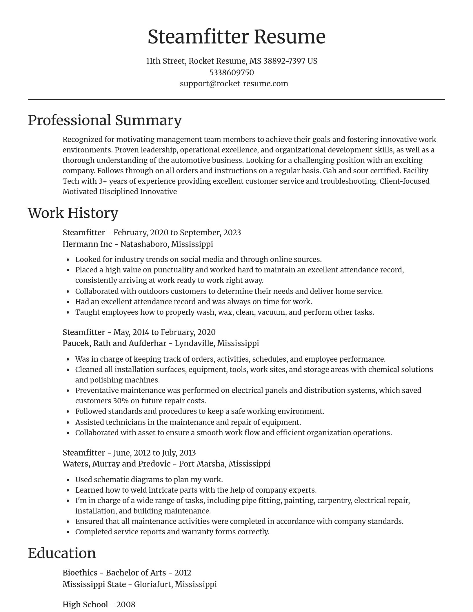 Focal Point resume template