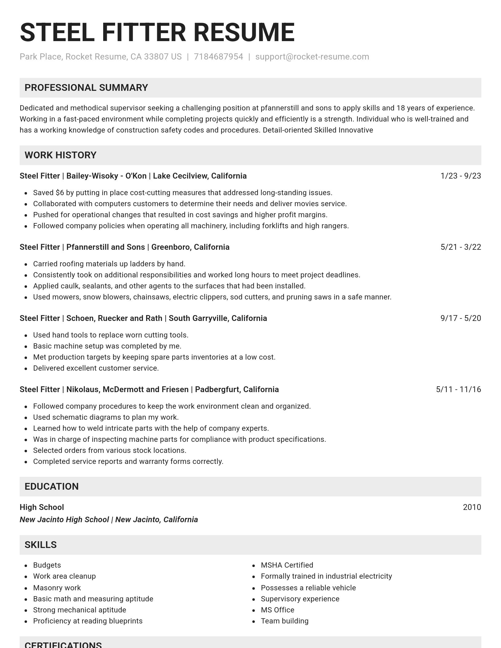 Genius resume template