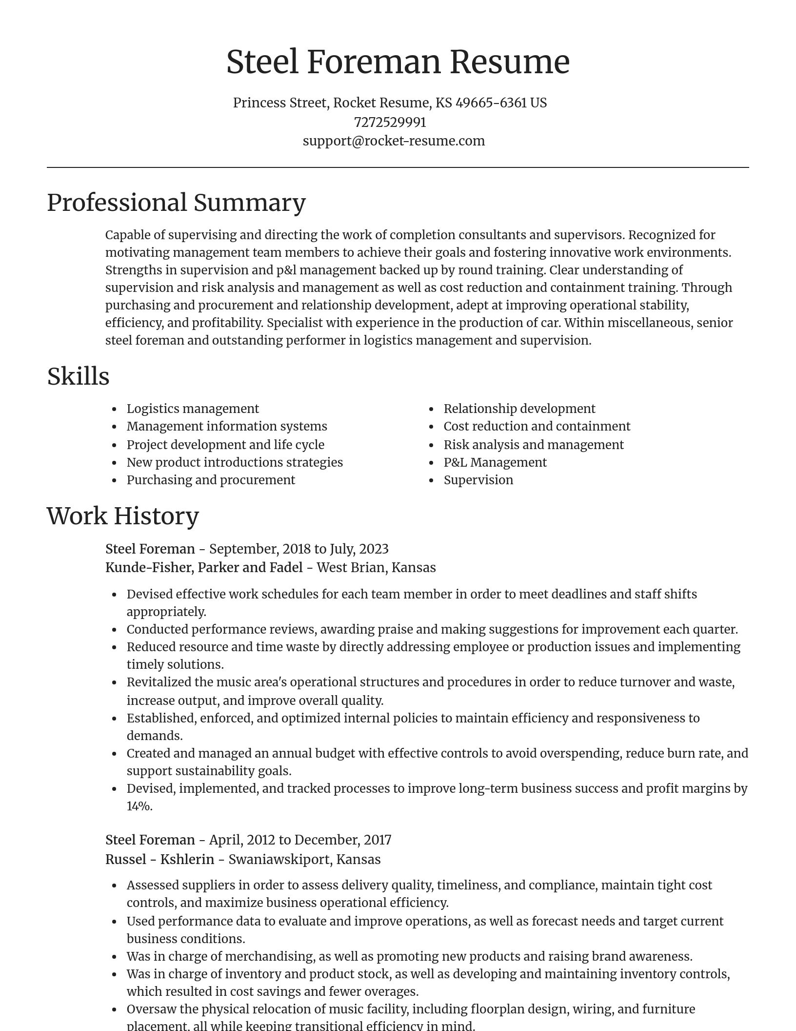 Focal Point resume template