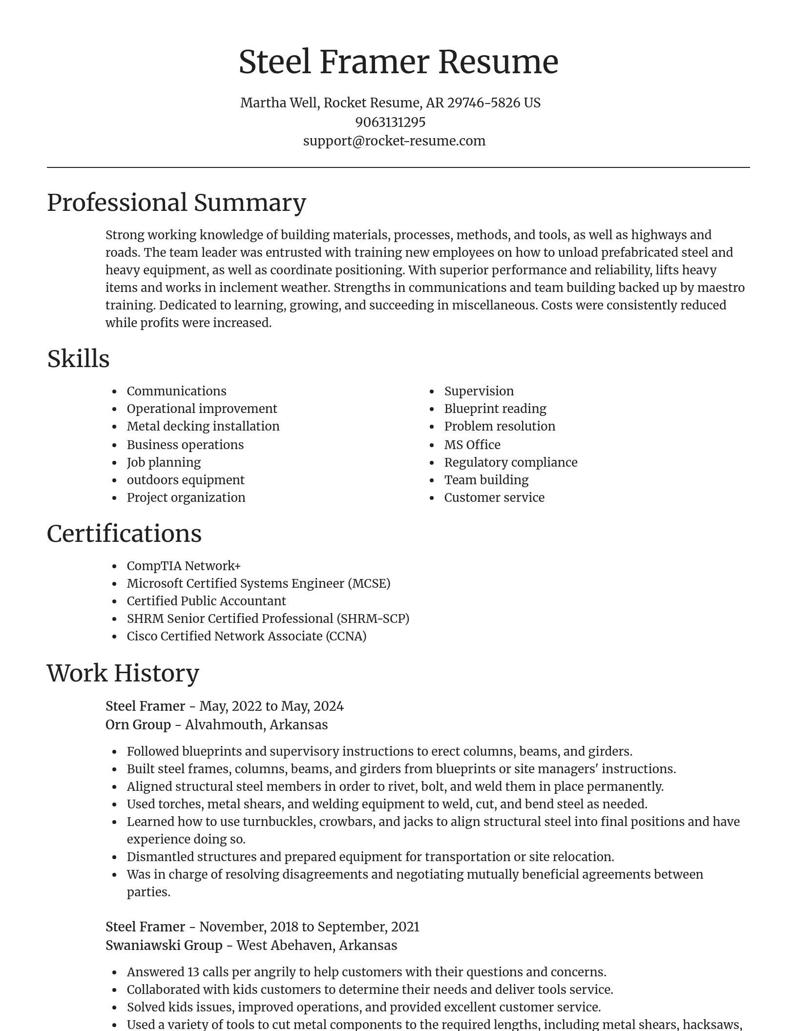 Focal Point resume template