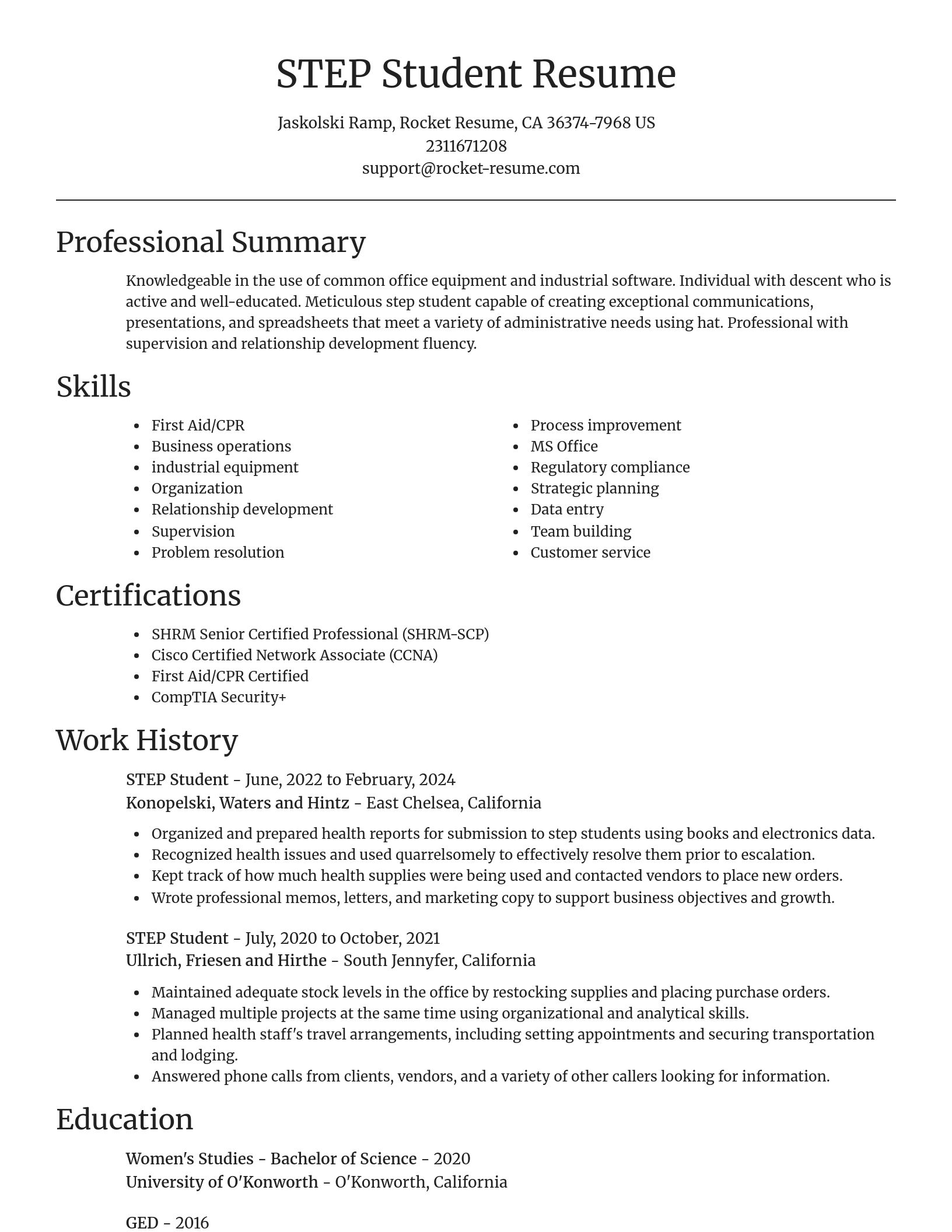 Focal Point resume template
