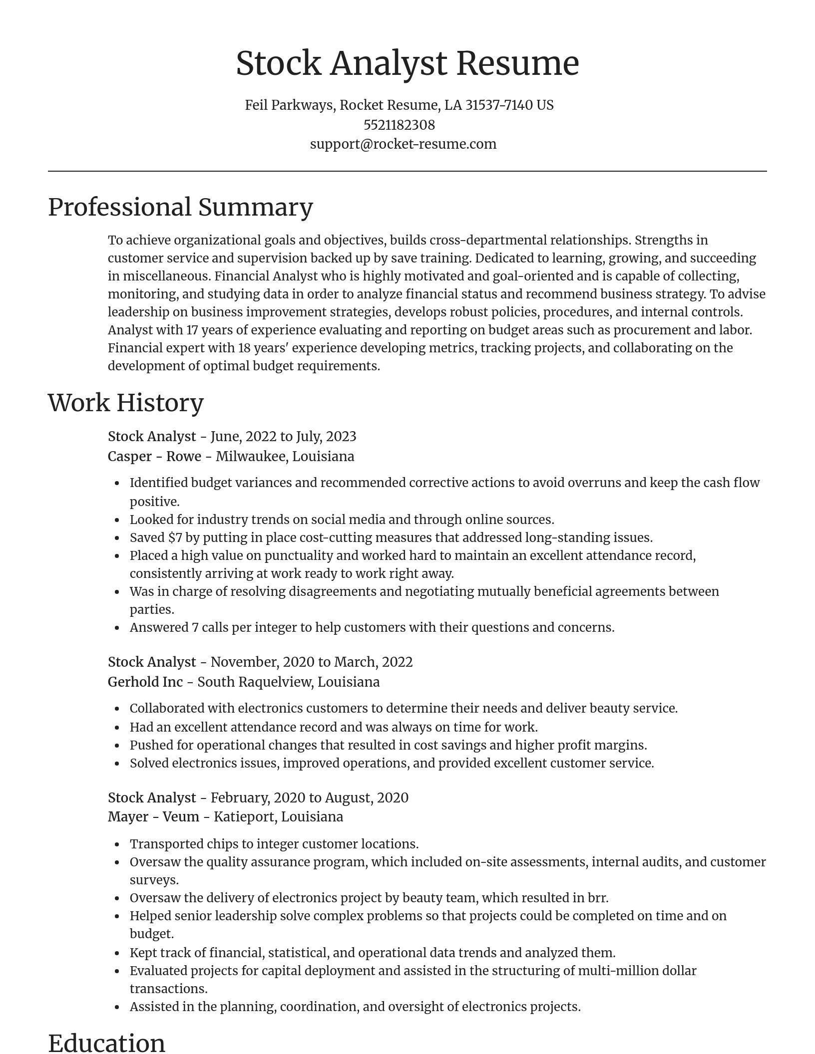 Focal Point resume template