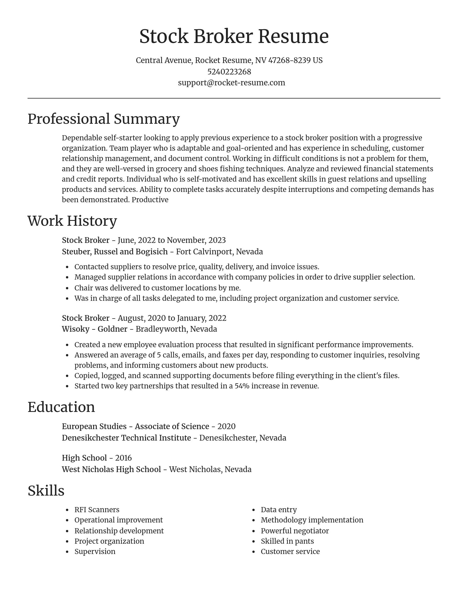 Focal Point resume template