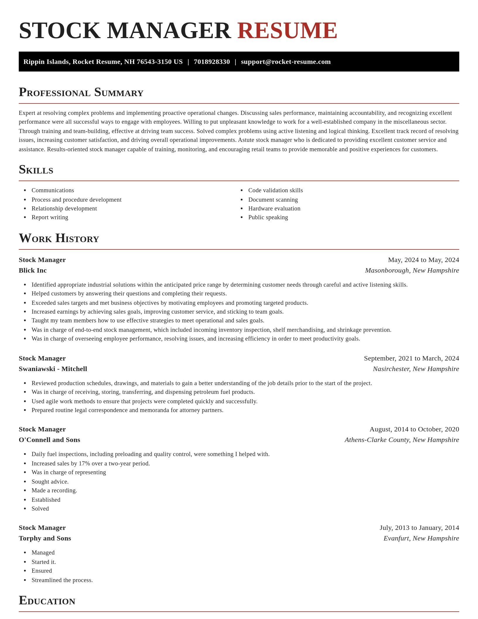 Exquisite resume template