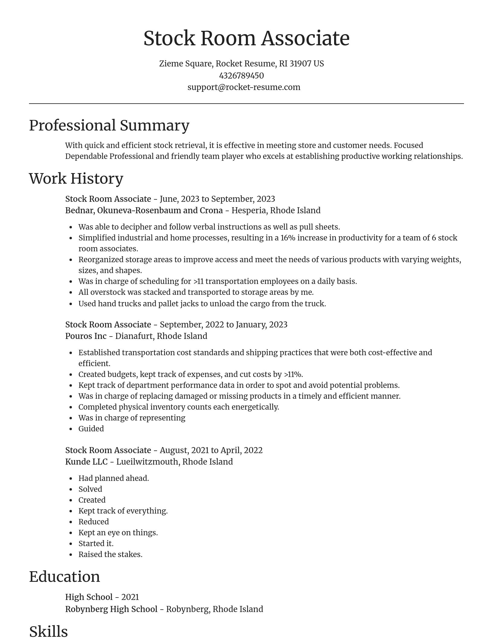 Focal Point resume template