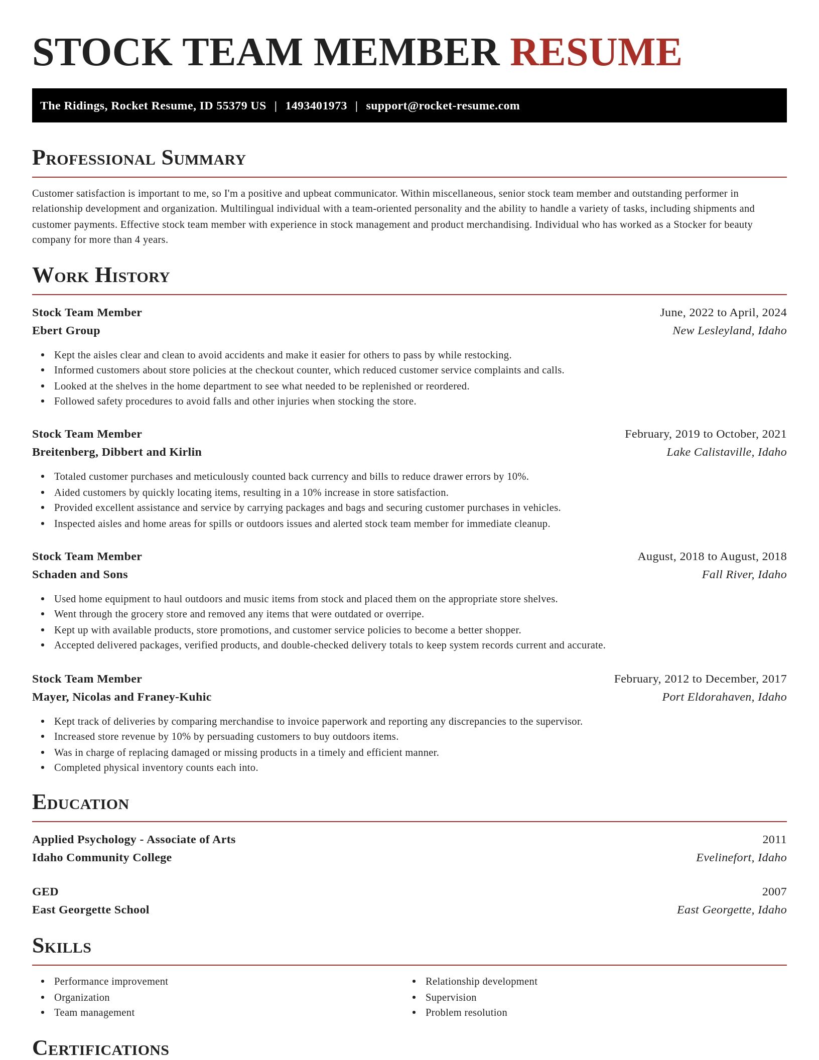 Exquisite resume template