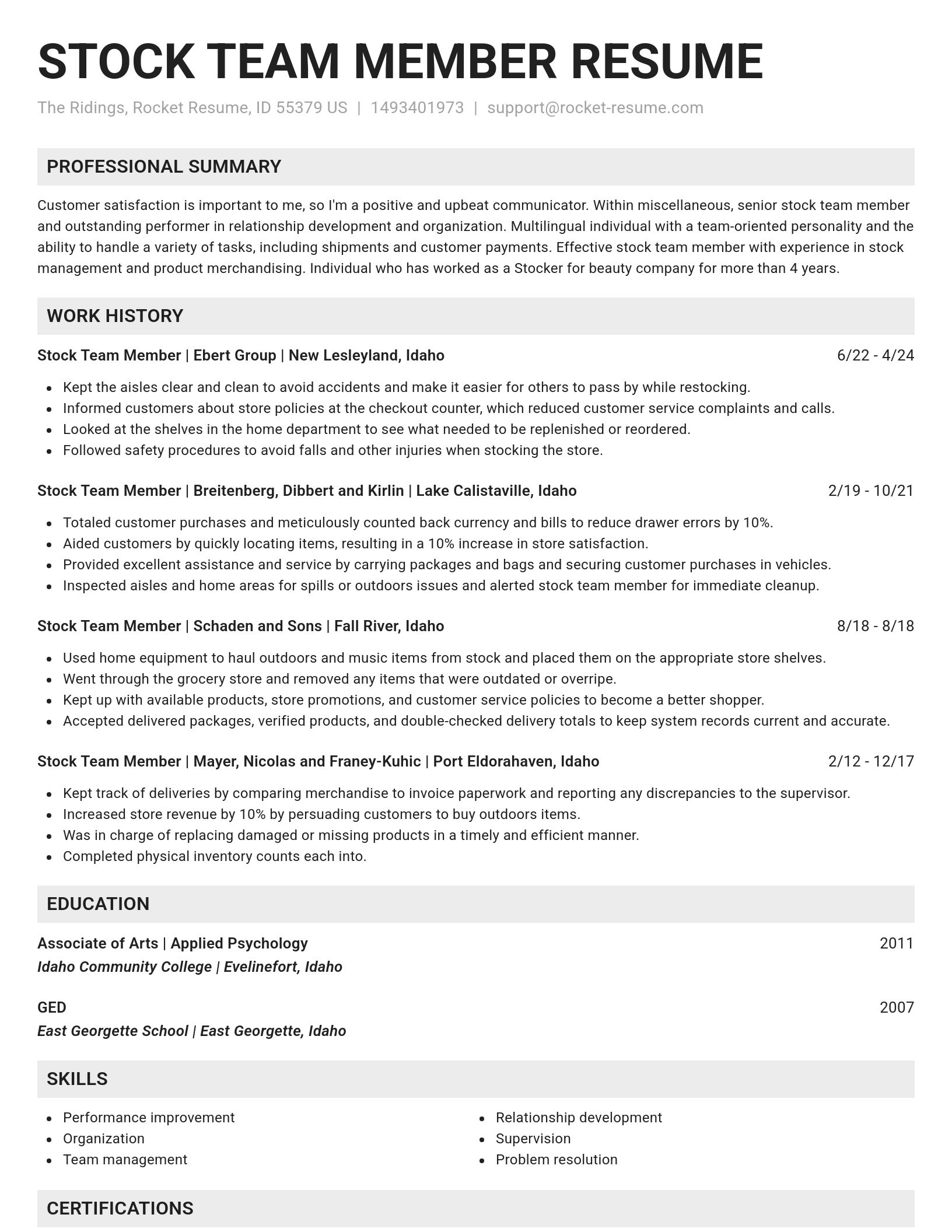 Genius resume template