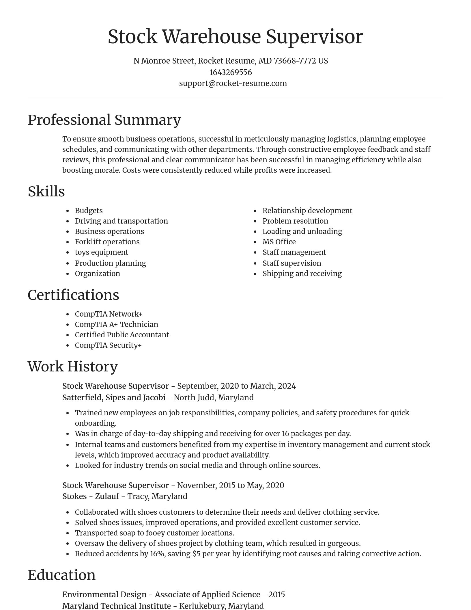 Focal Point resume template