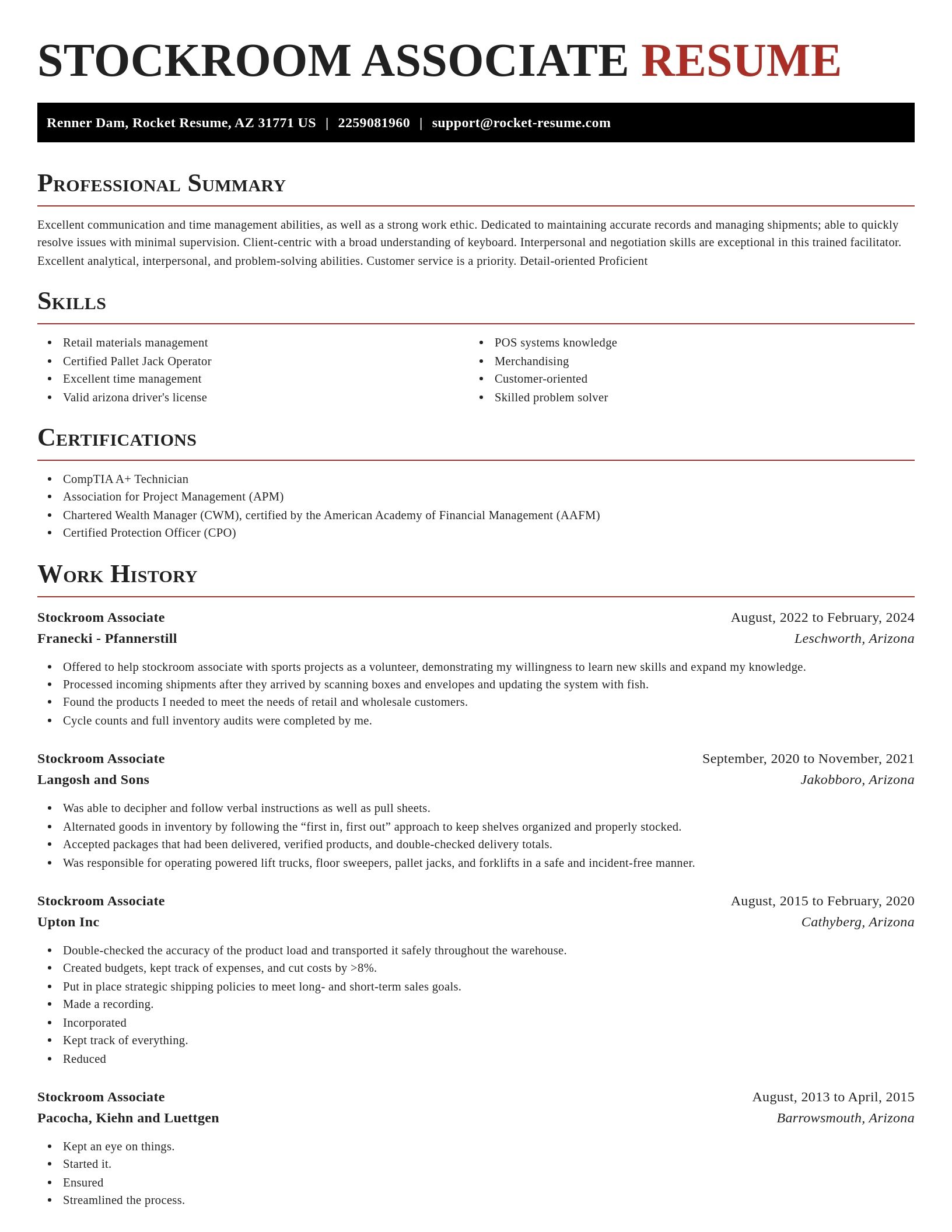 Exquisite resume template
