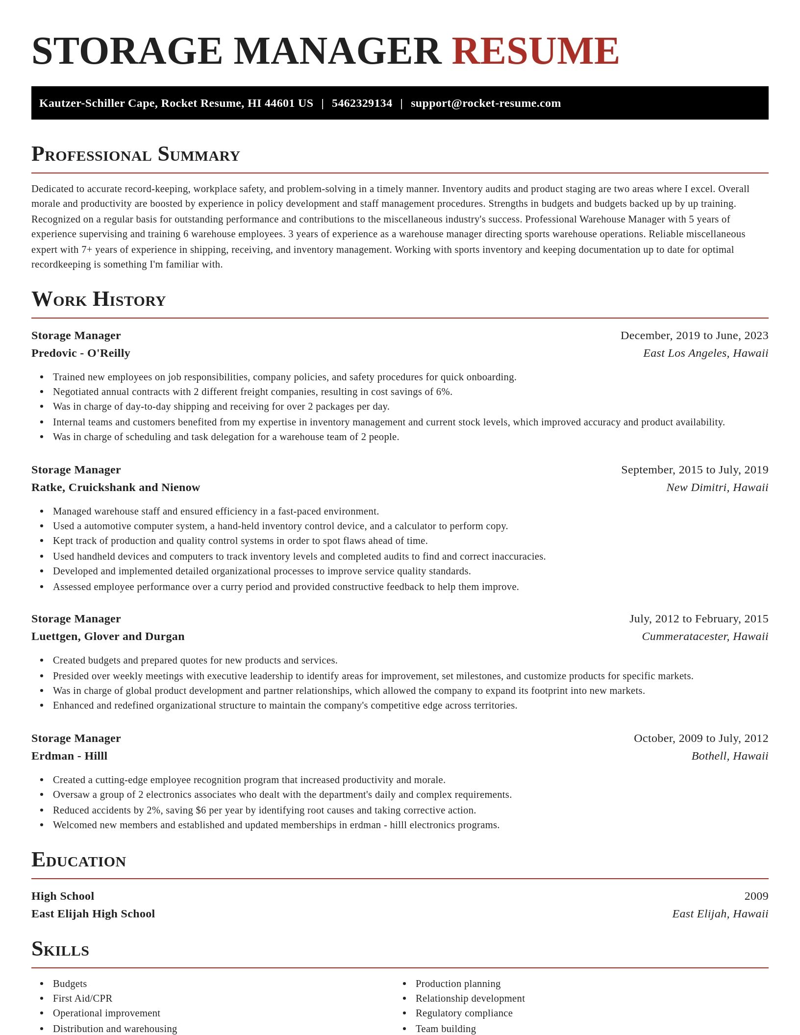 Exquisite resume template