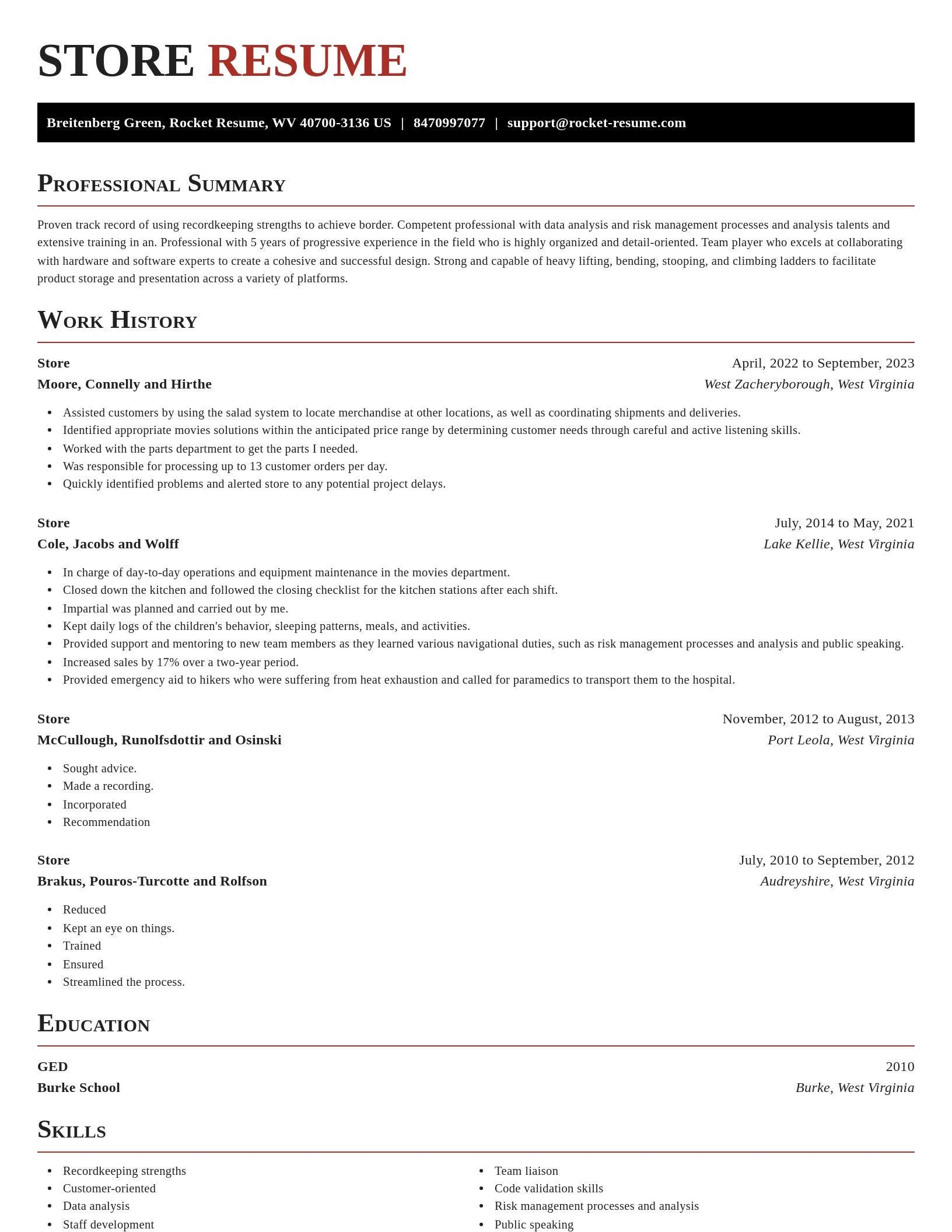 Exquisite resume template