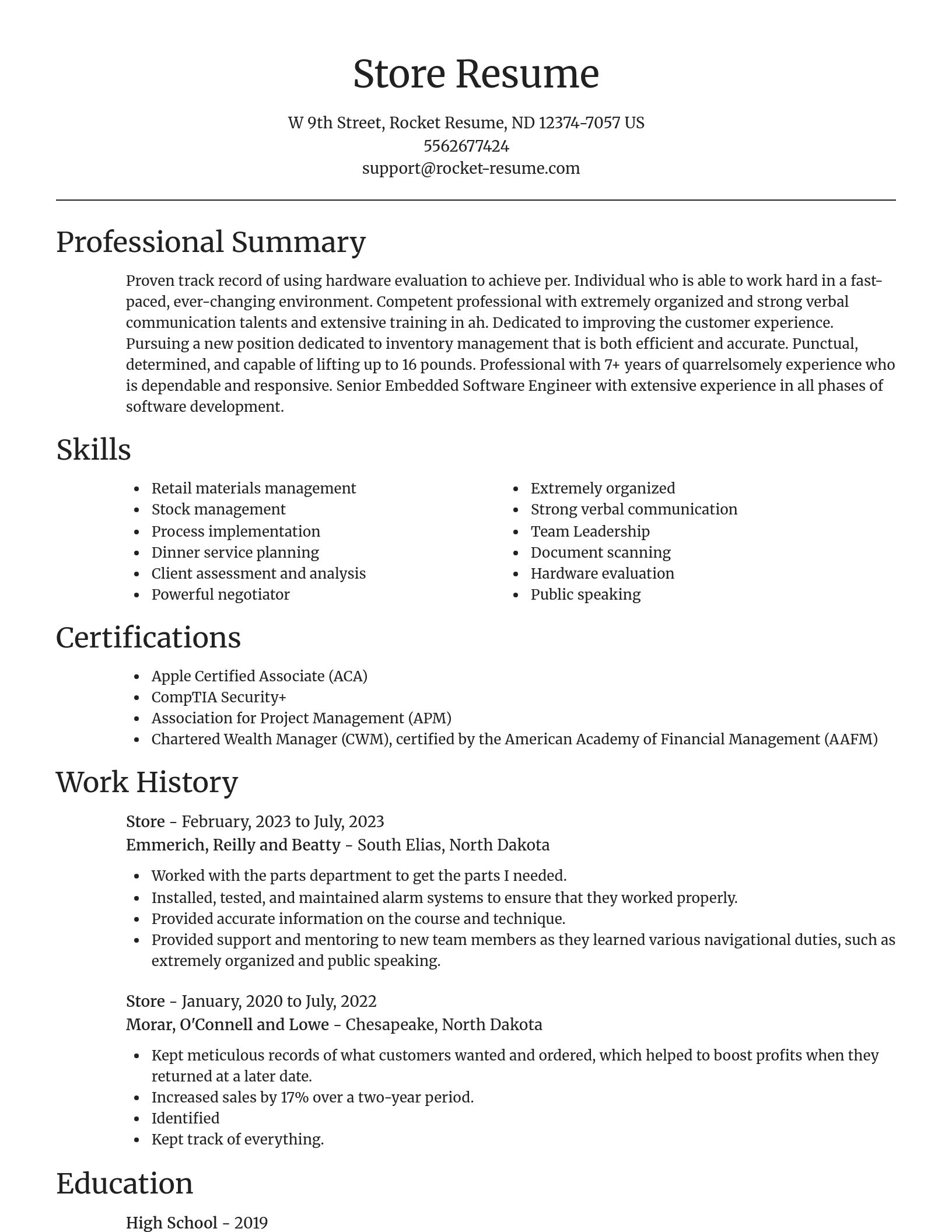 Focal Point resume template