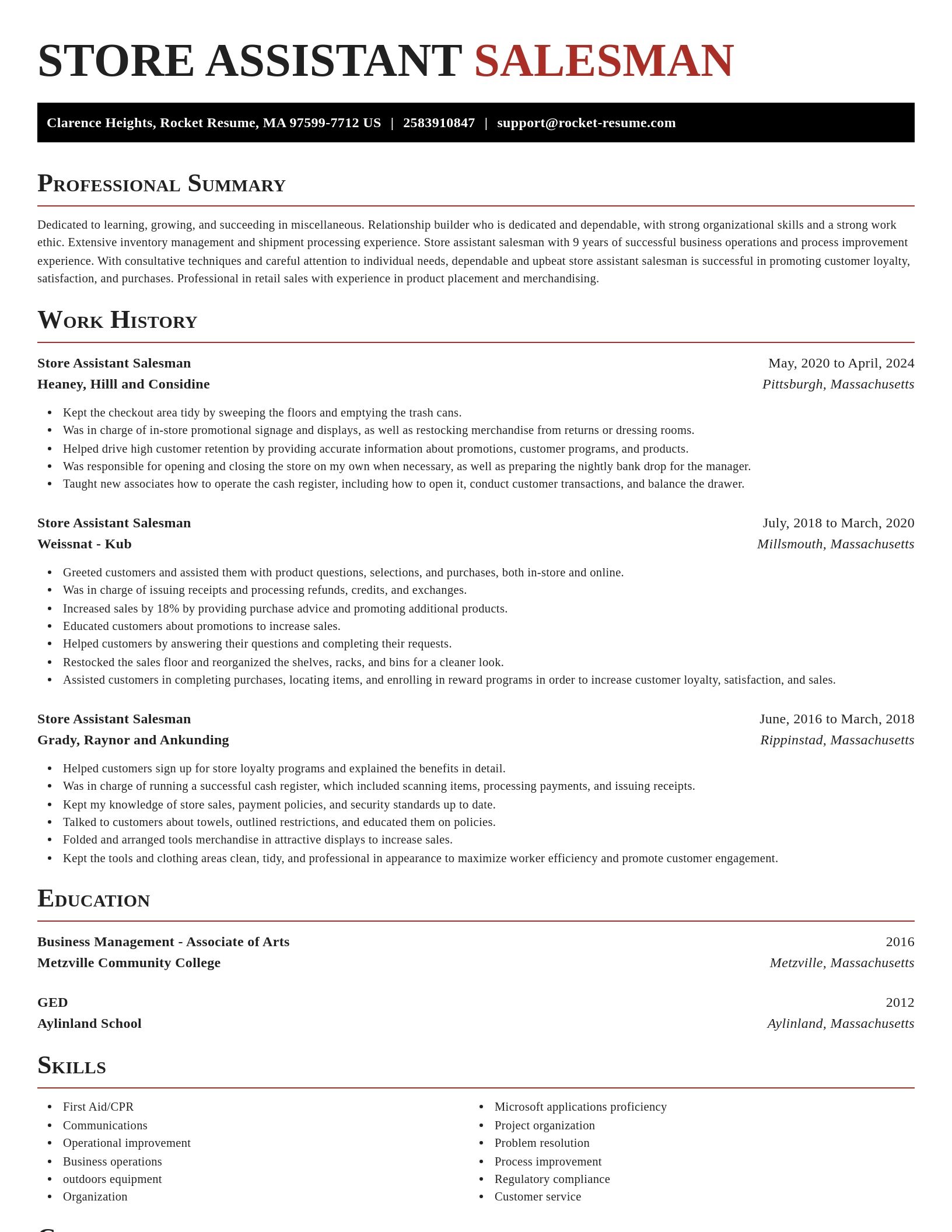 Exquisite resume template