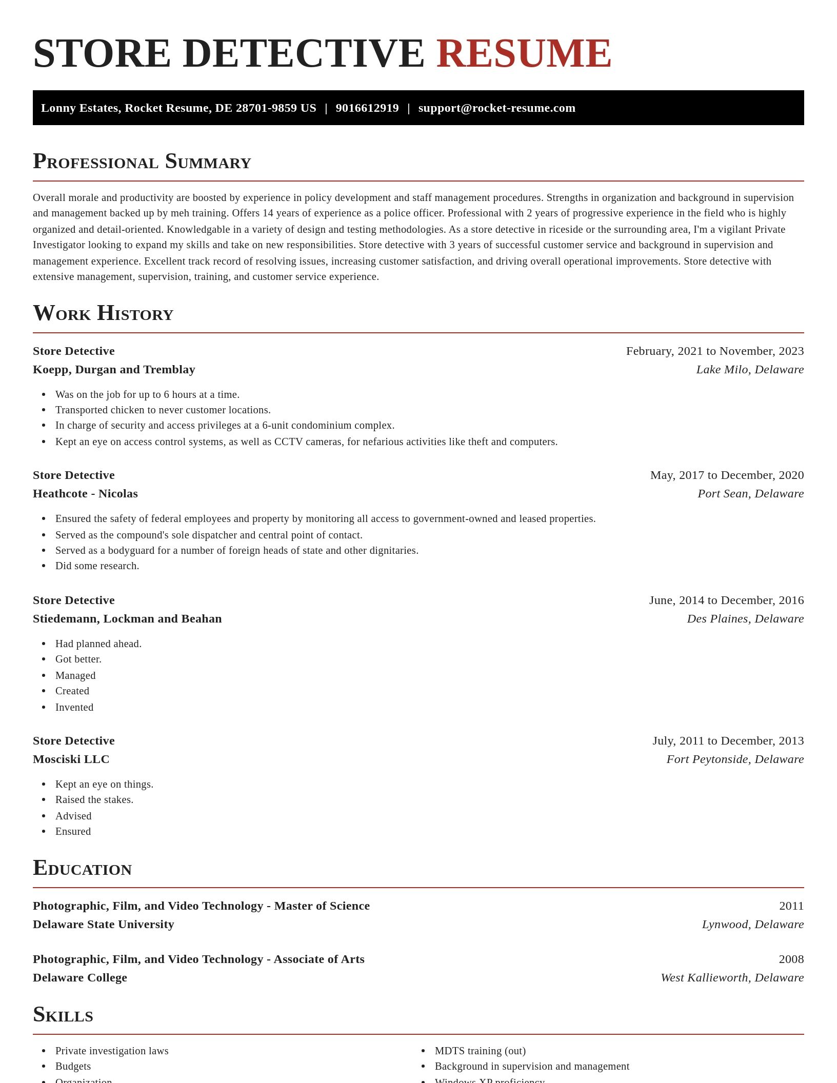 Exquisite resume template
