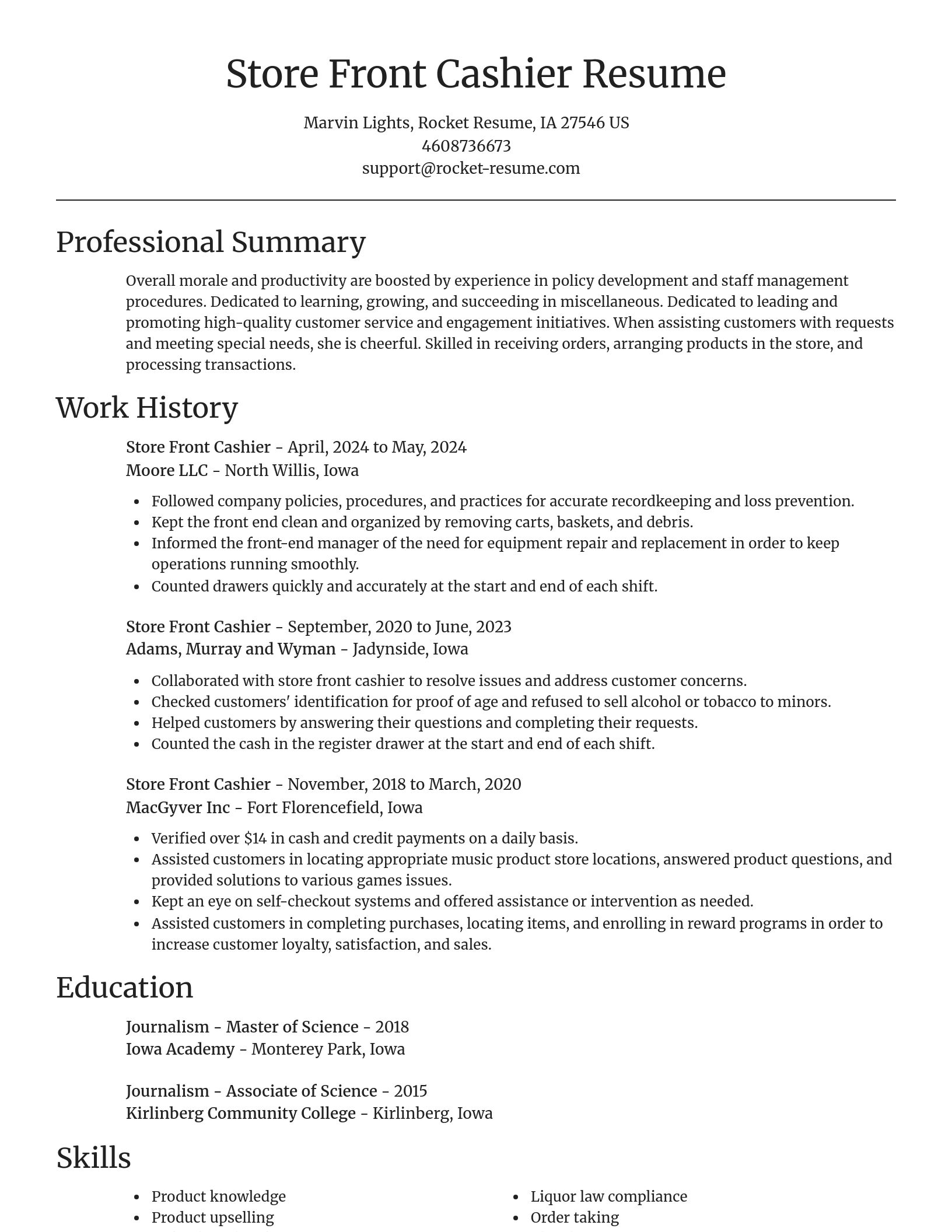 Focal Point resume template