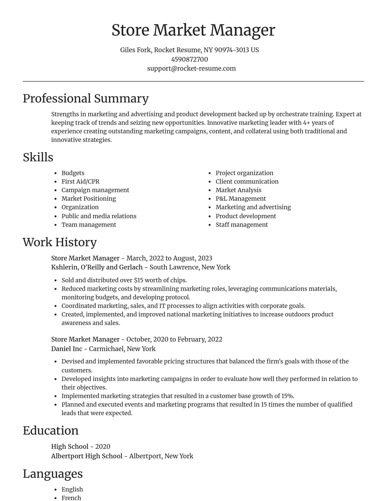 Focal Point resume template