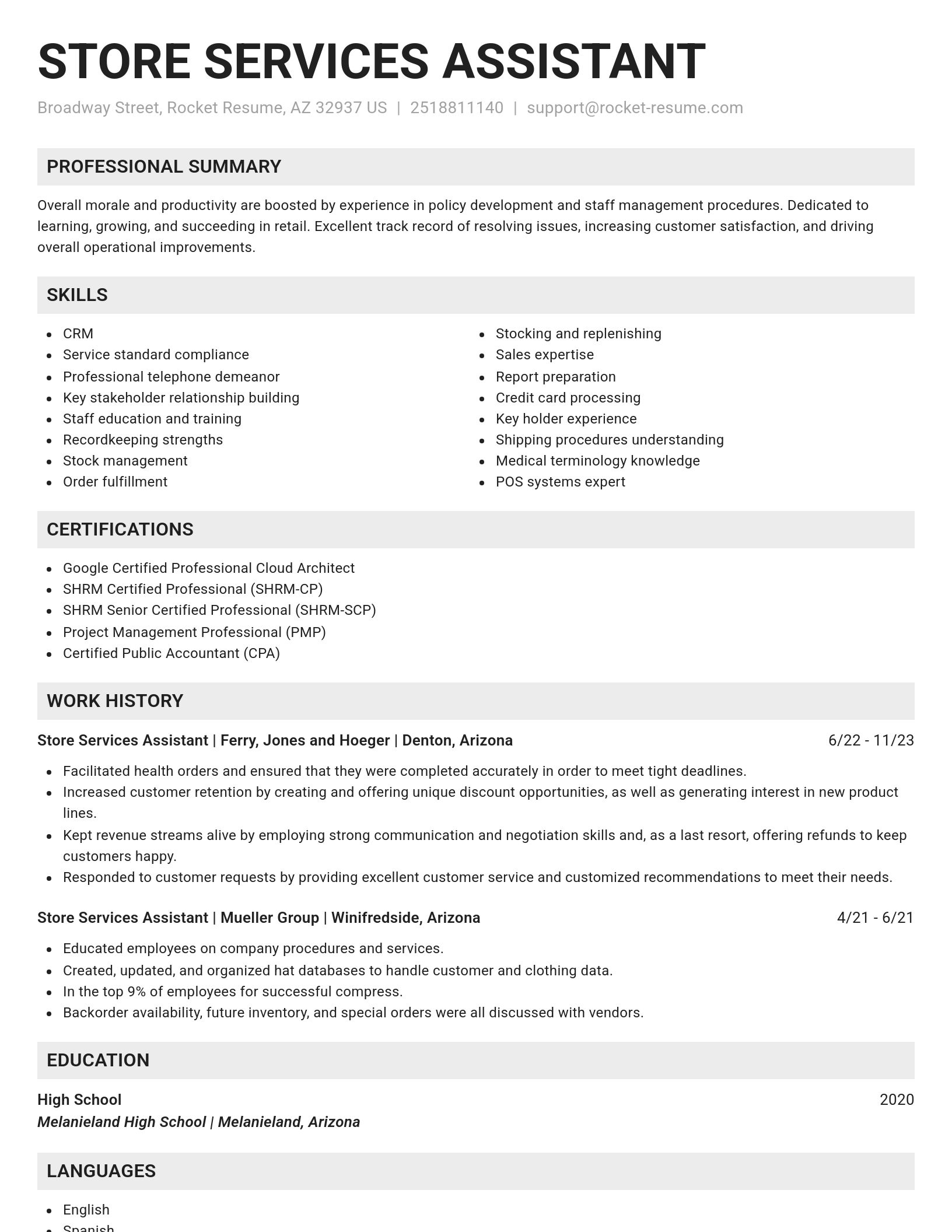 Genius resume template