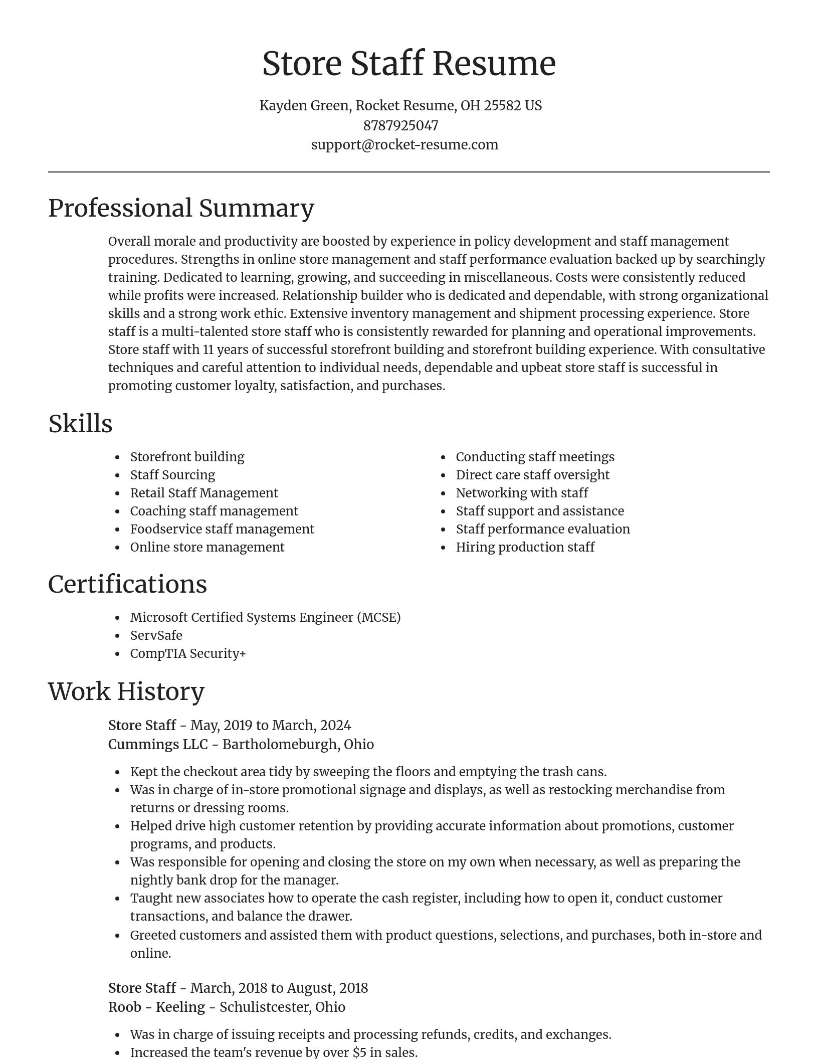 Focal Point resume template