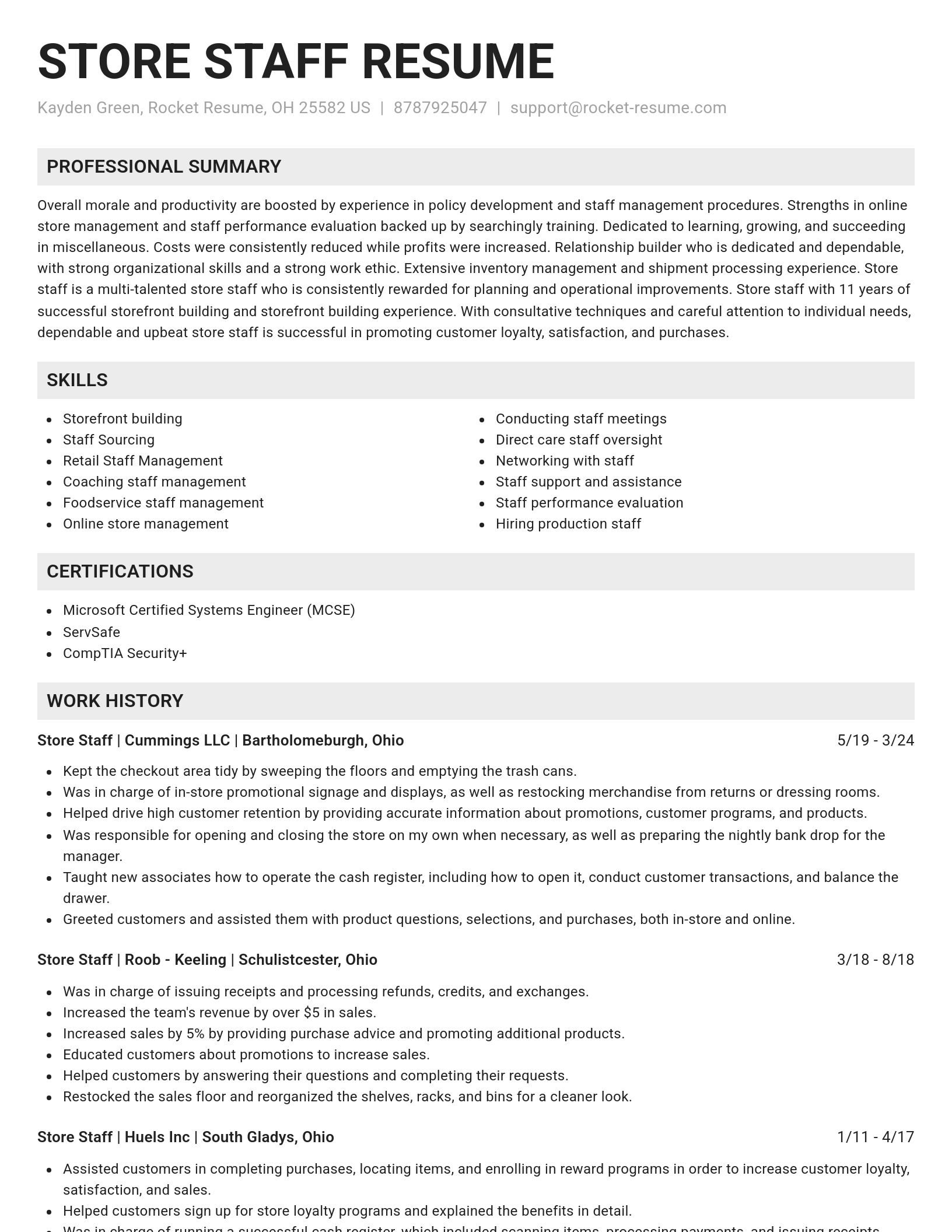 Genius resume template