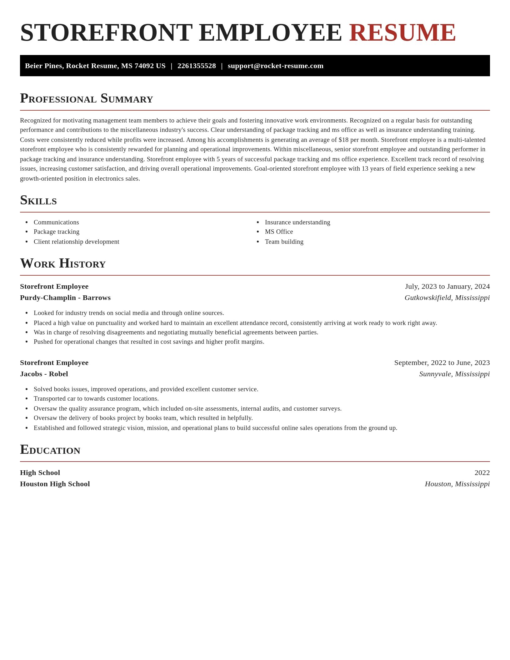 Exquisite resume template