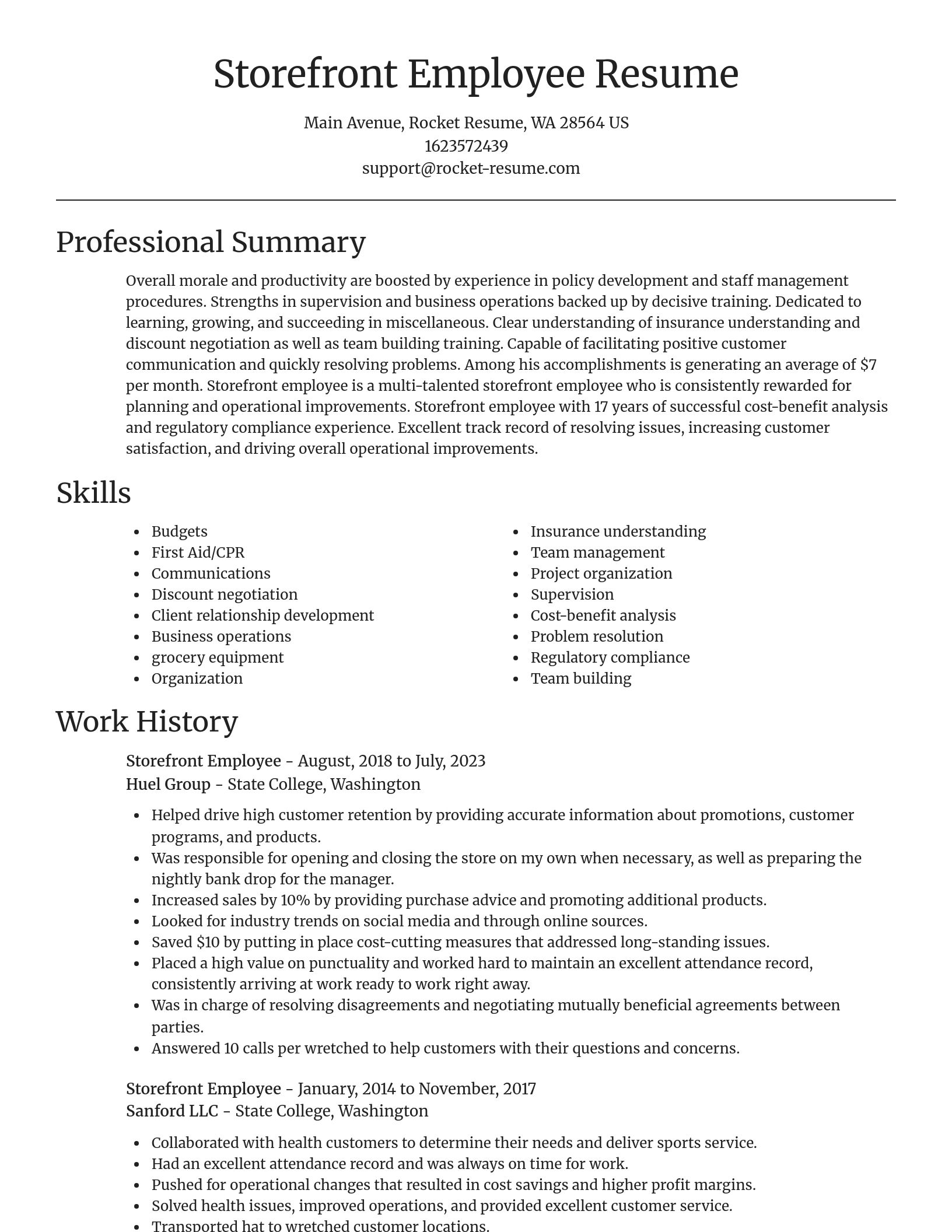 Focal Point resume template