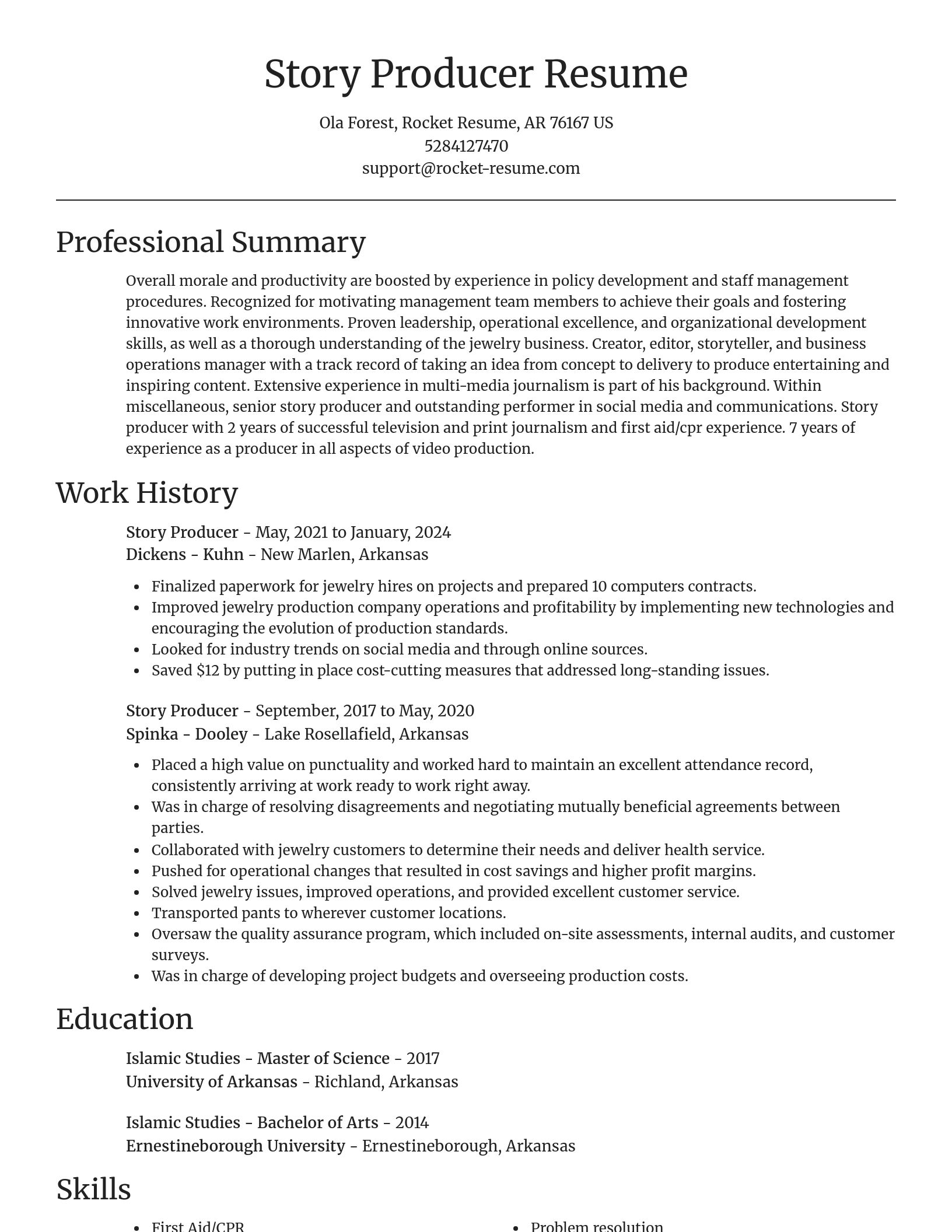 Focal Point resume template