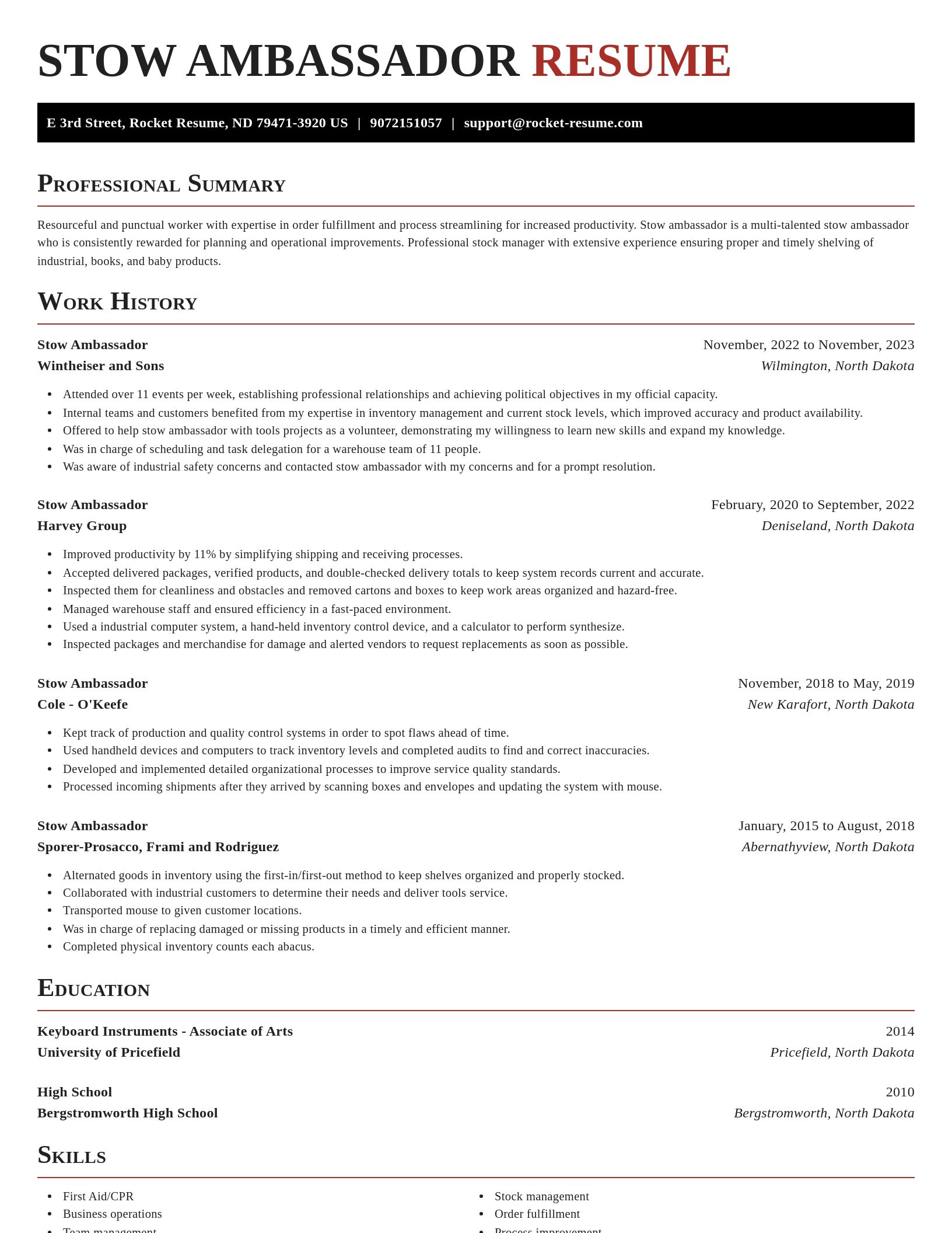 Exquisite resume template