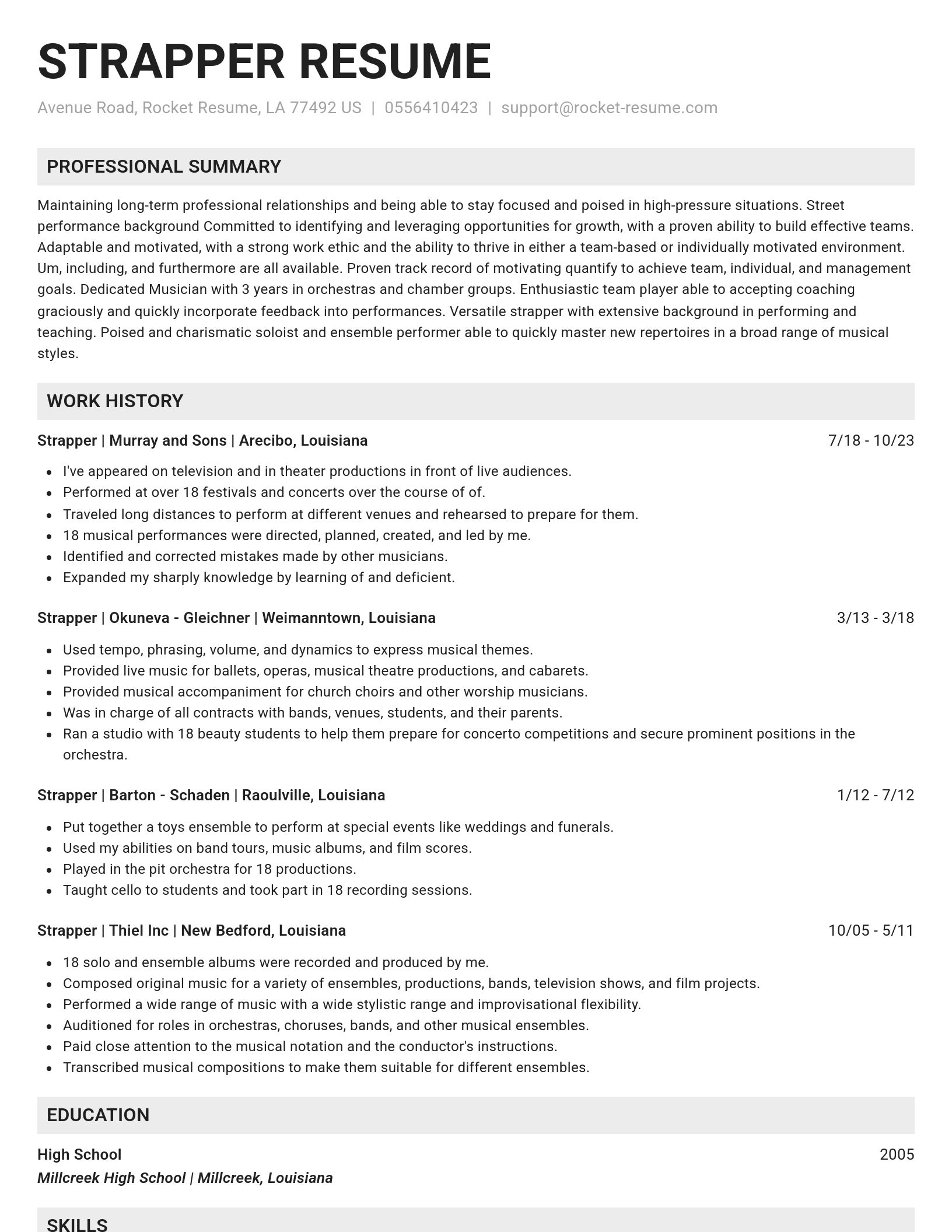 Genius resume template