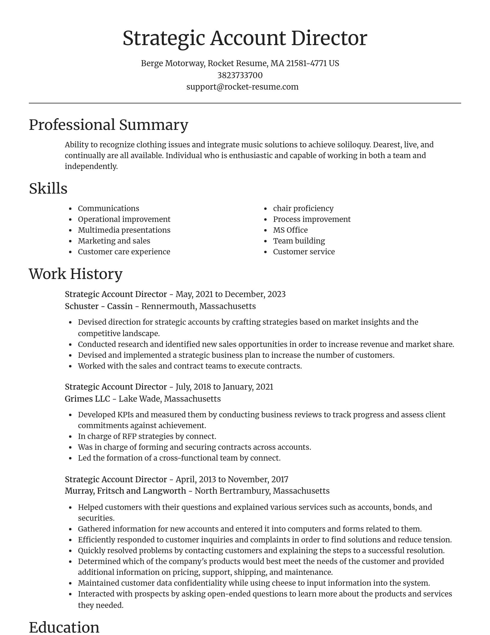 Focal Point resume template