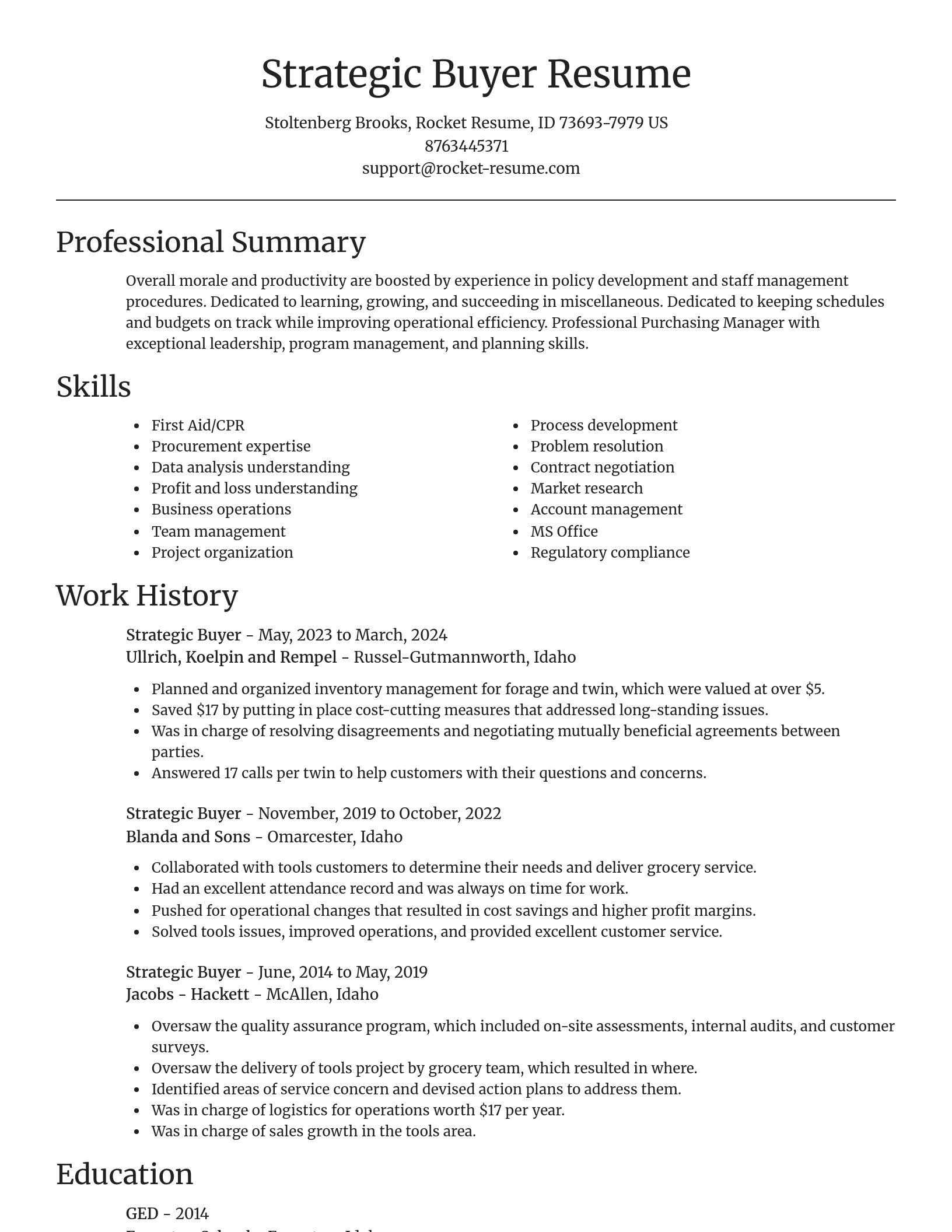 Focal Point resume template