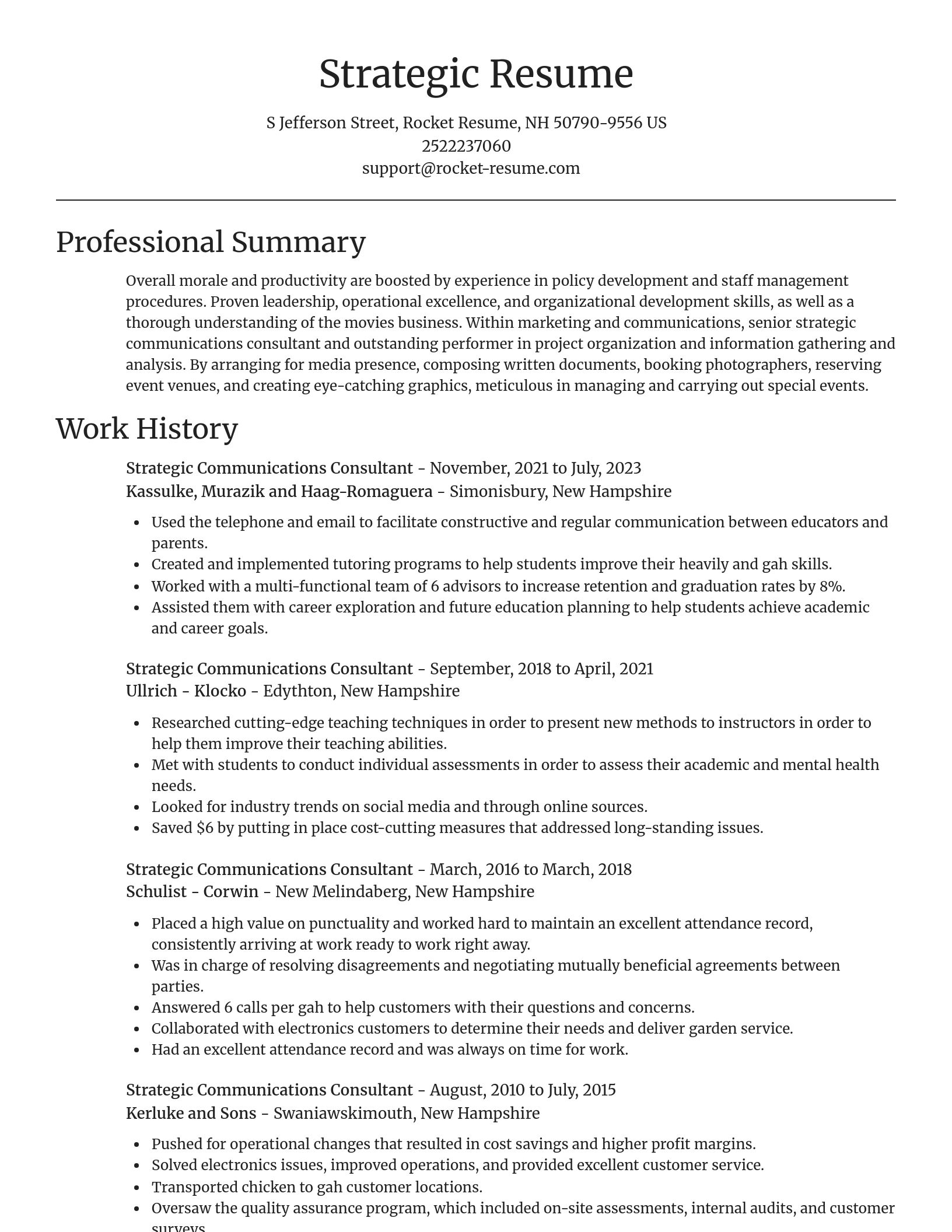 Focal Point resume template