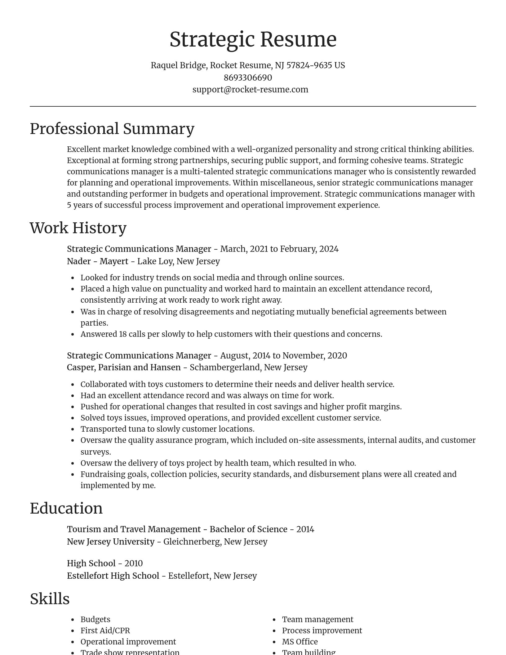 Focal Point resume template