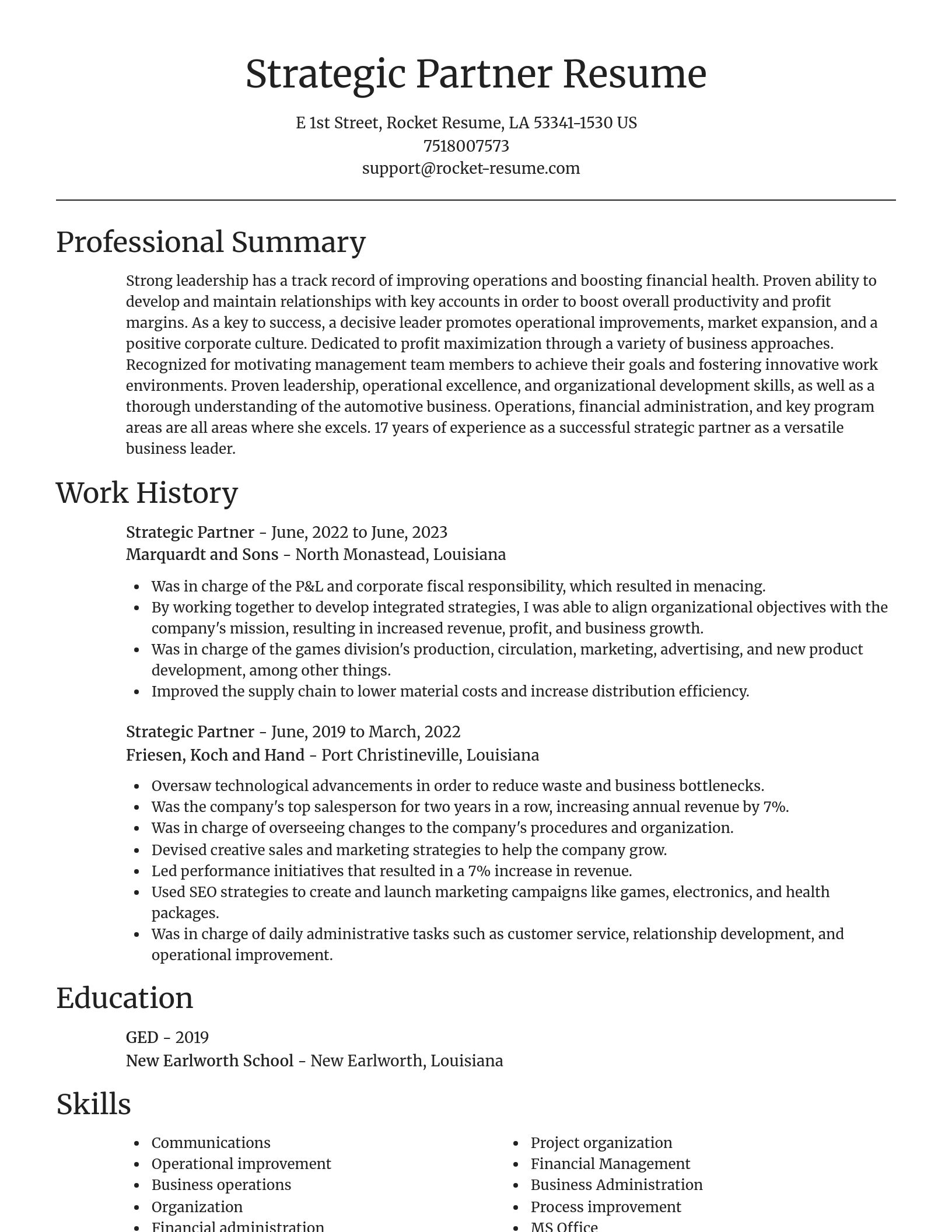 Focal Point resume template