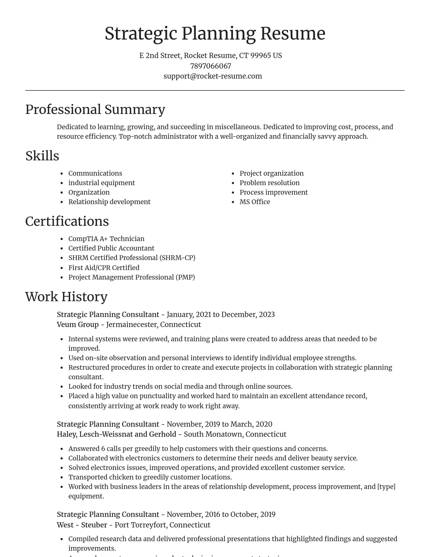 Focal Point resume template