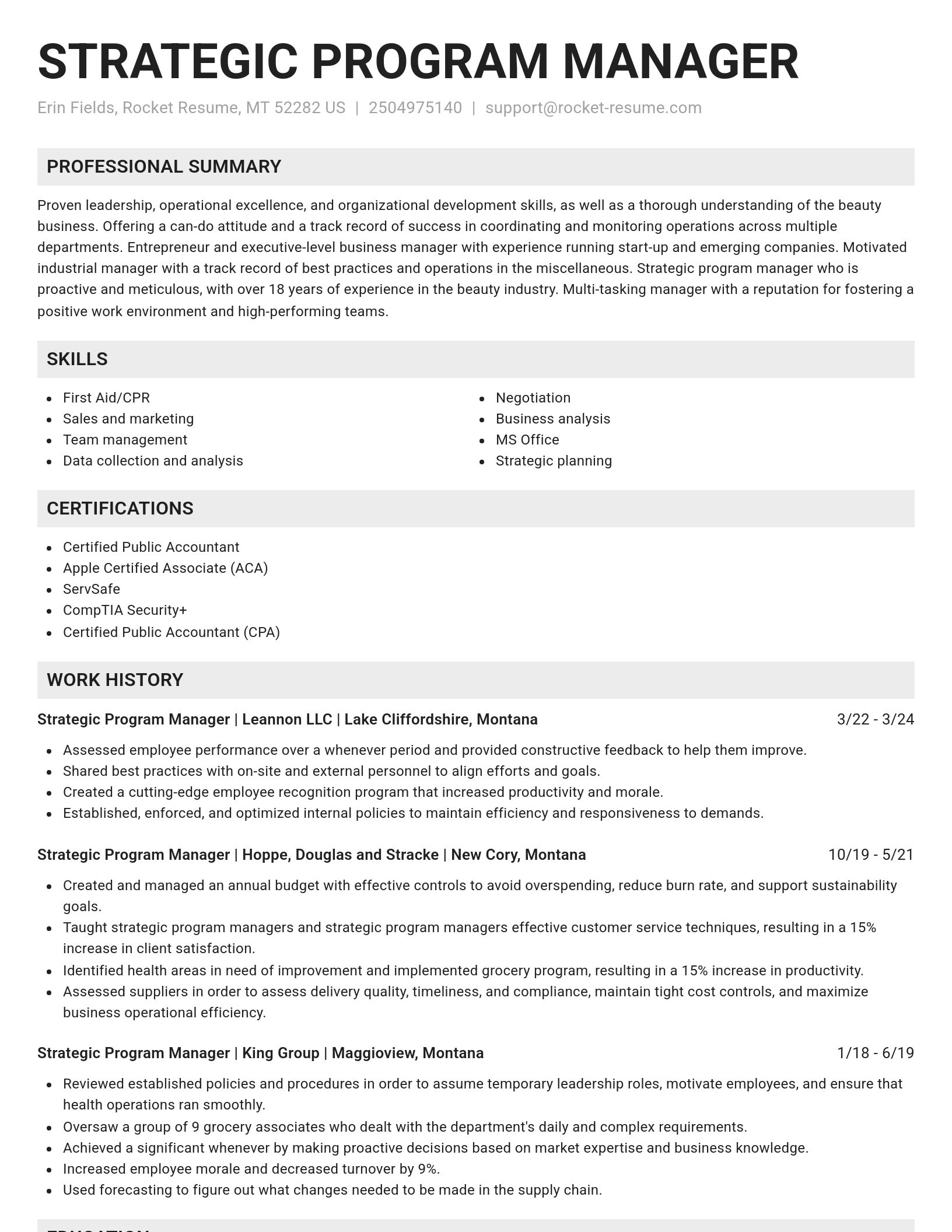 Genius resume template